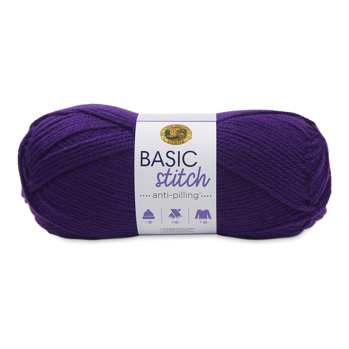 Lion Brand Basic Stitch Anti-Pilling Yarn - Purple