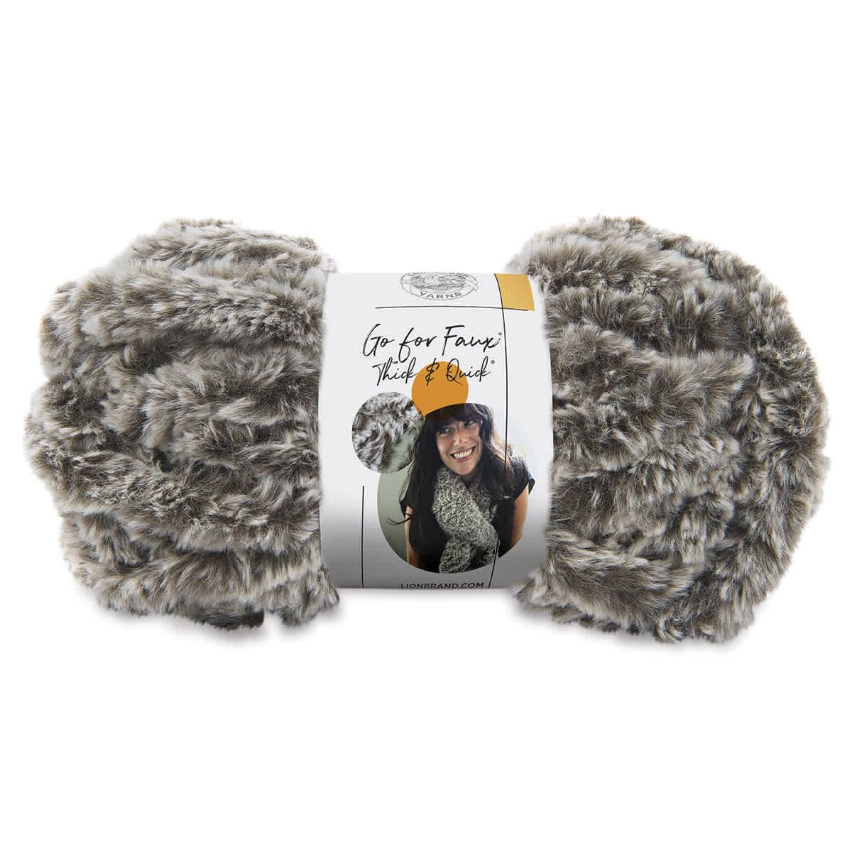 Lion Brand Go For Faux Thick And Quick Yarn - Chow Chow, 24 yds