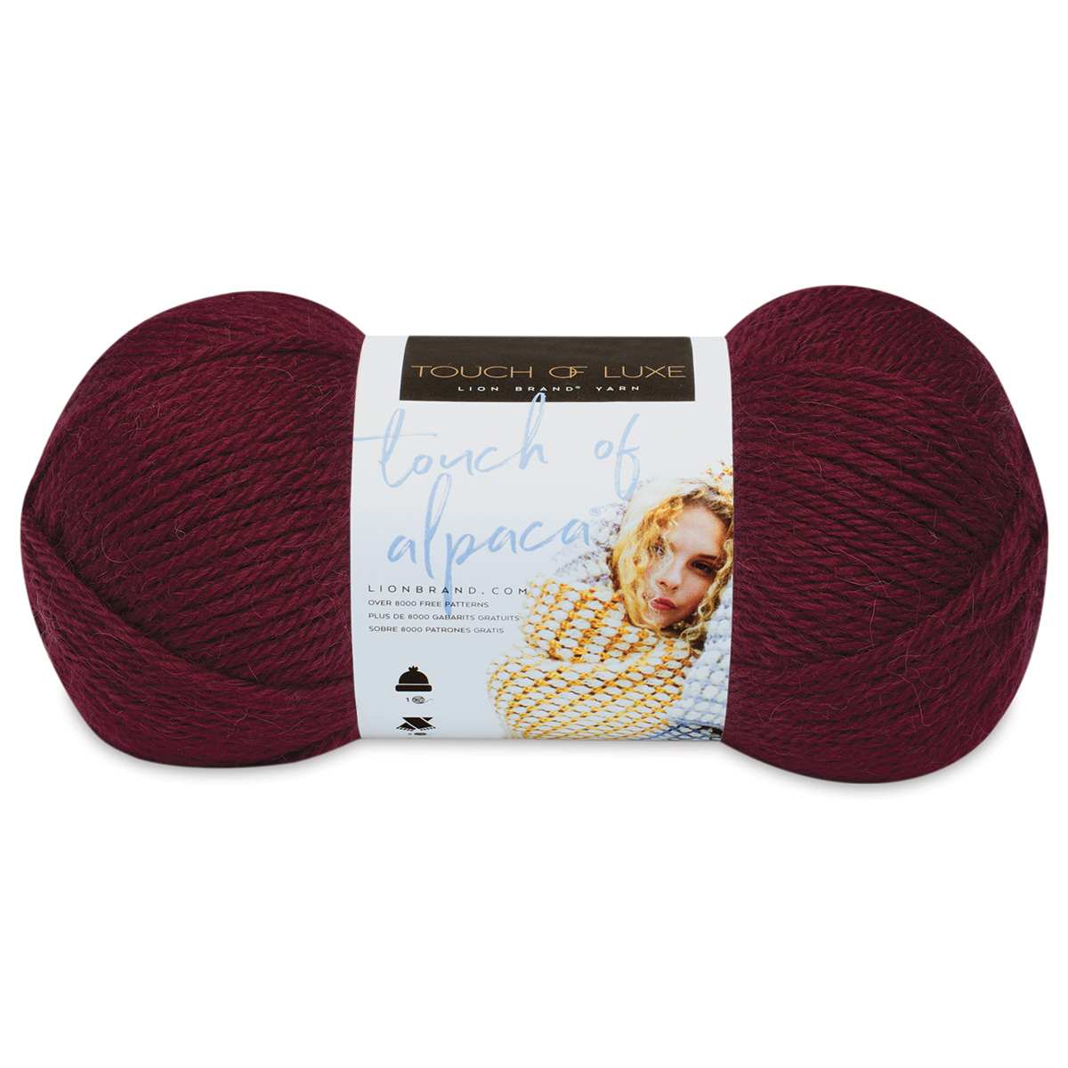 Lion Brand Touch of Alpaca Yarn - Crimson