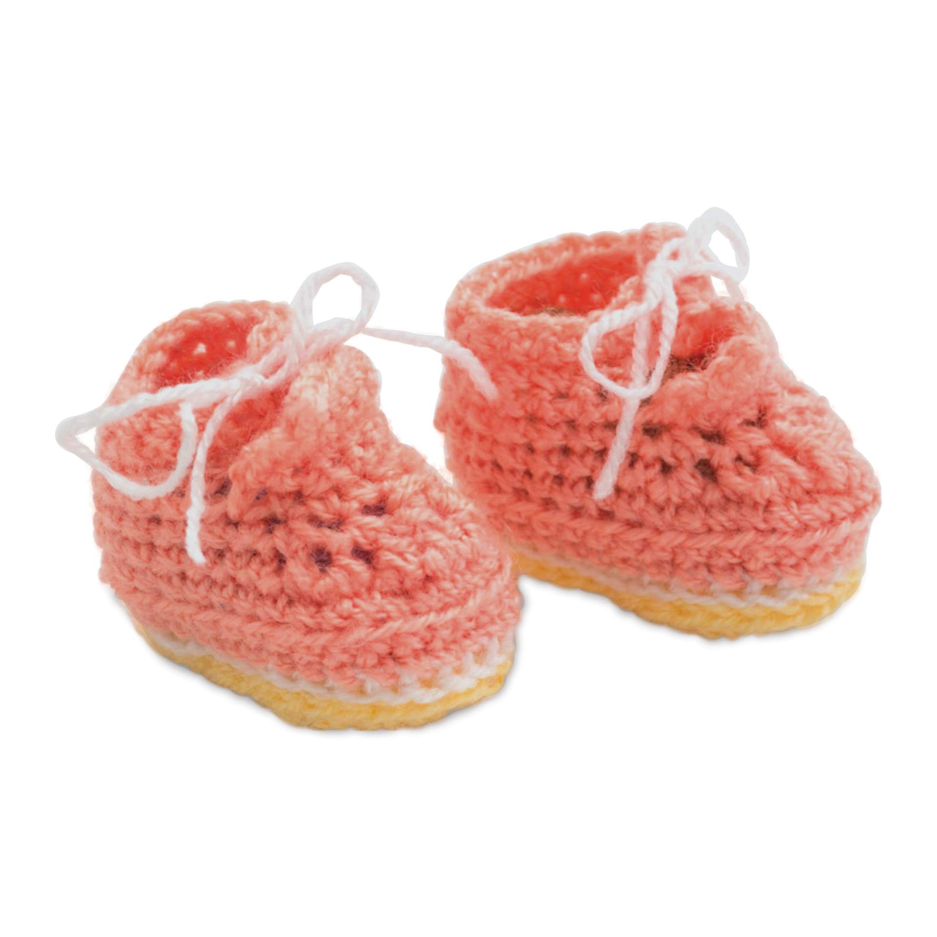Lion Brand Bonbons Yarn (Pink shoes made with yarn)