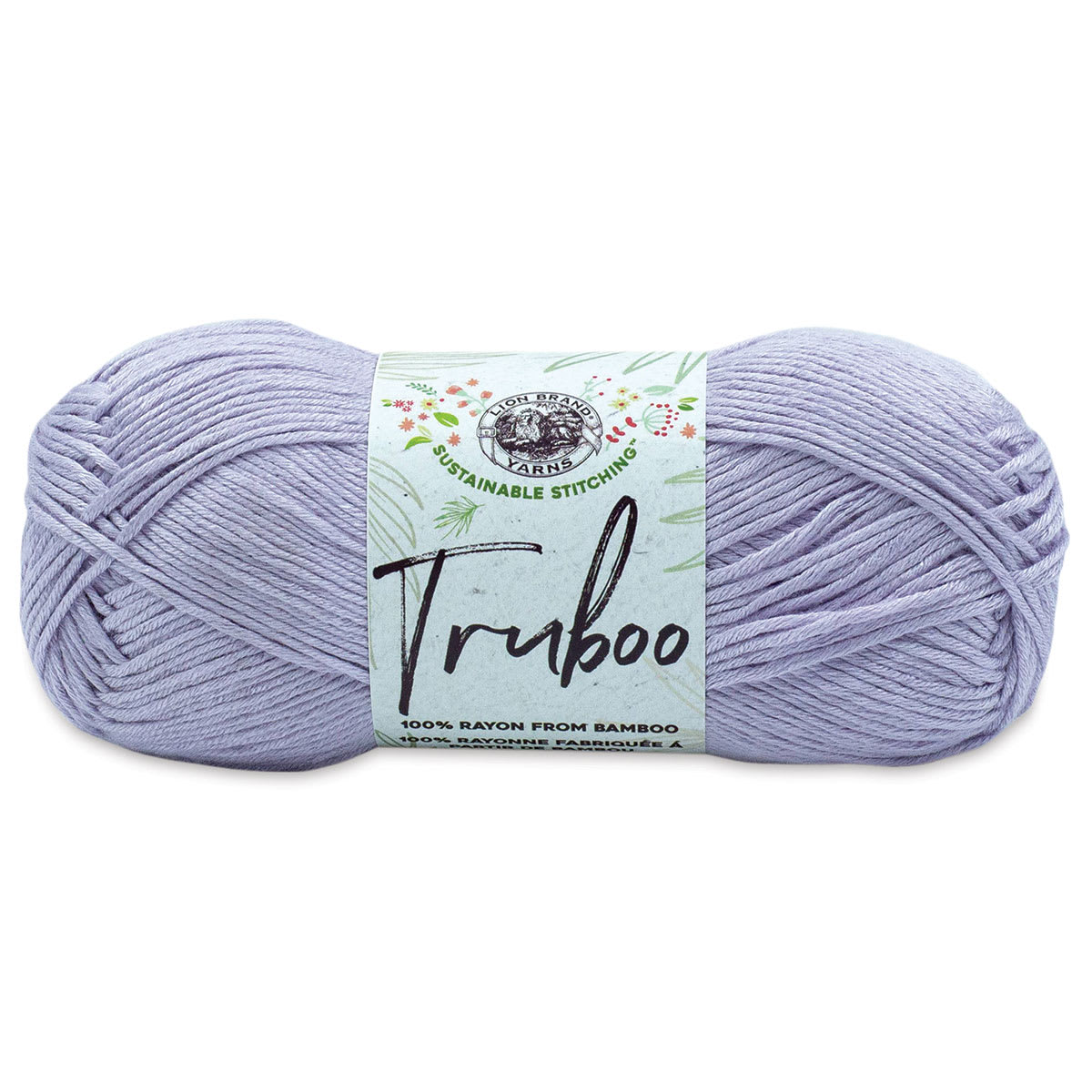 Lion Brand Truboo Yarn - Lilac, 241 yards