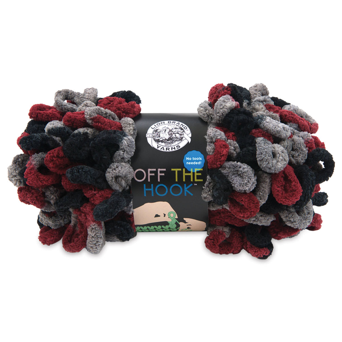 Lion Brand Off The Hook Yarn - Dark and Stormy