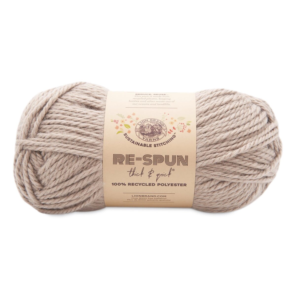 Lion Brand Re-Spun Thick & Quick Yarn - Hazelwood, 223 yds