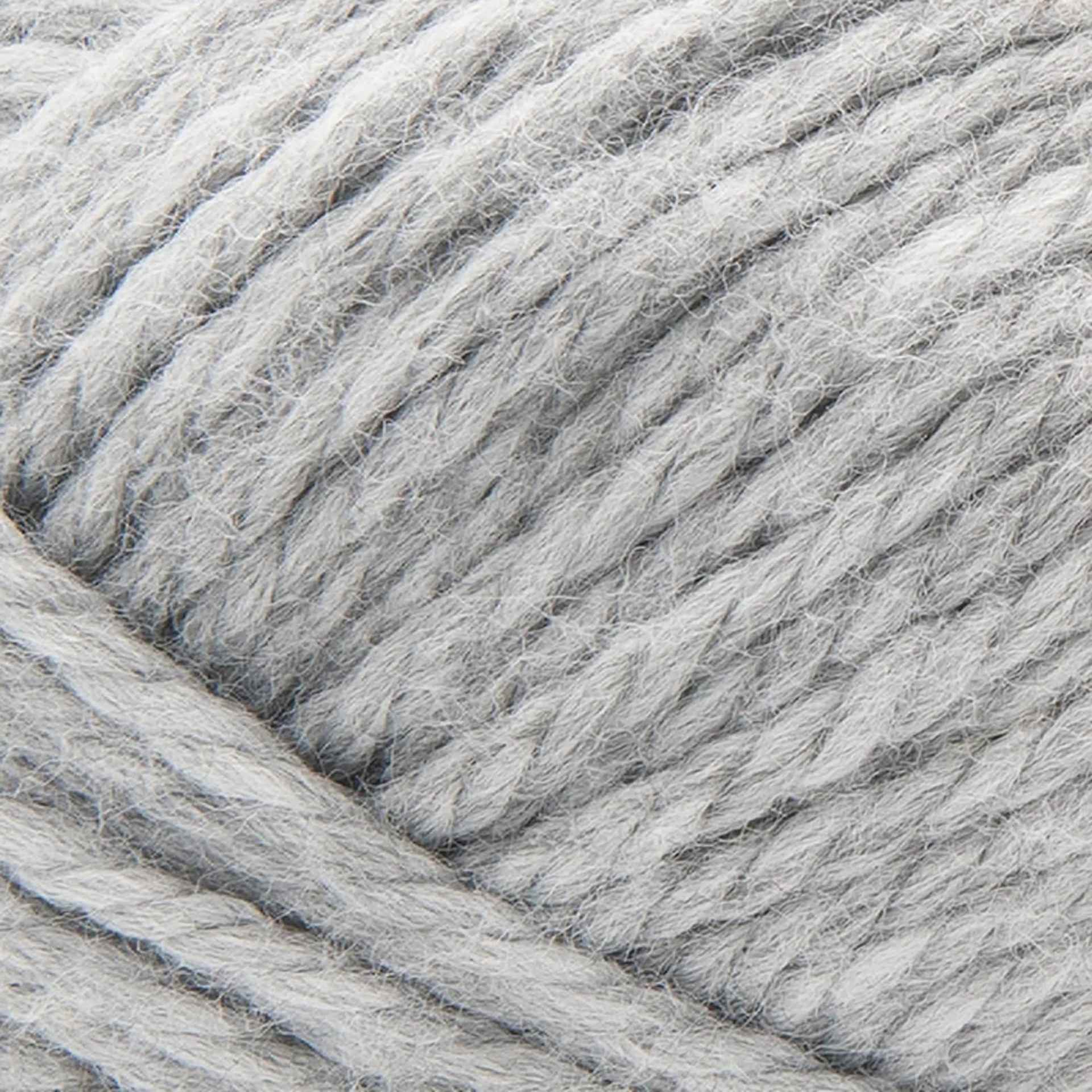 Lion Brand Re-Spun Thick & Quick Yarn - Silver, close-up