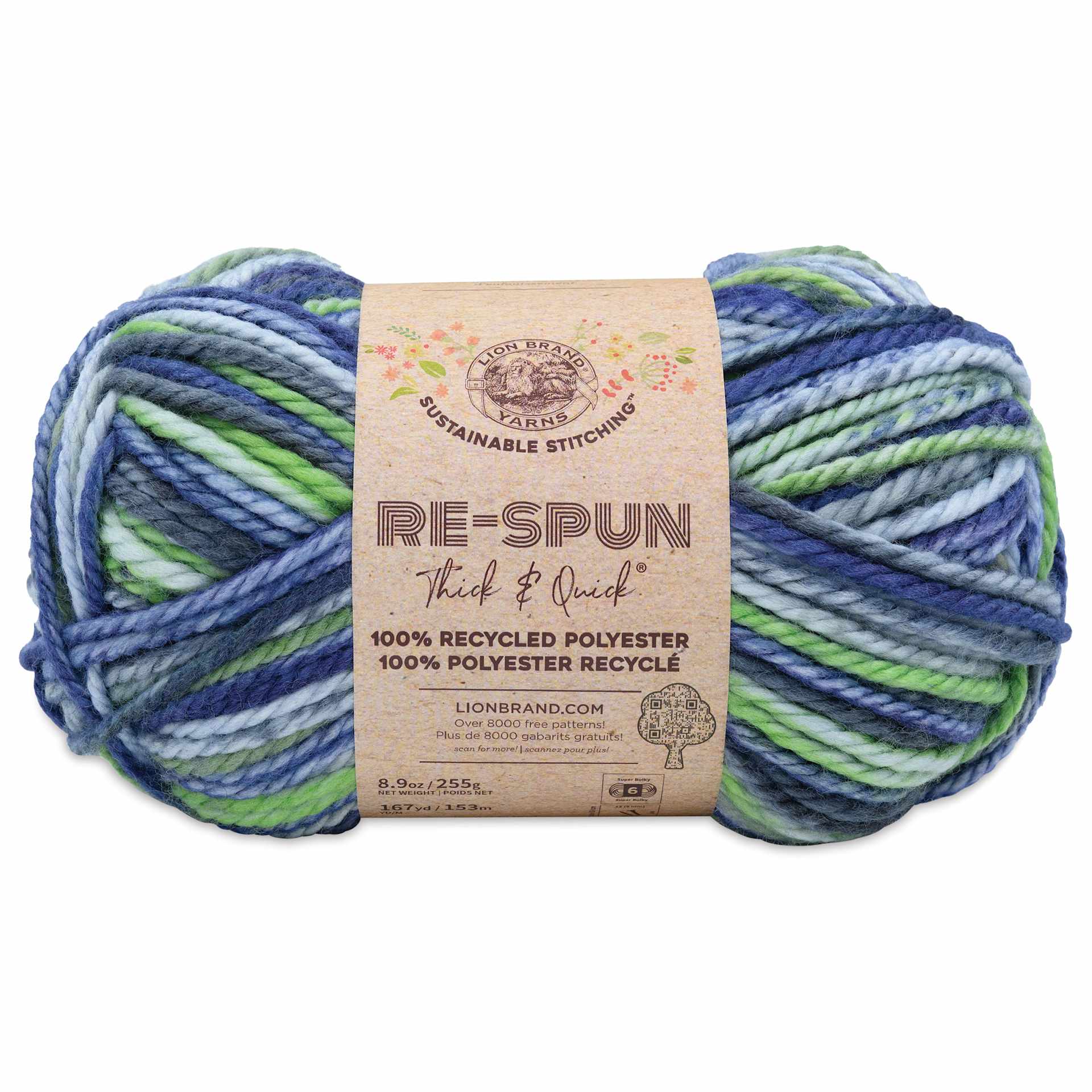 Lion Brand Re-Spun Thick & Quick Yarn - Riverside