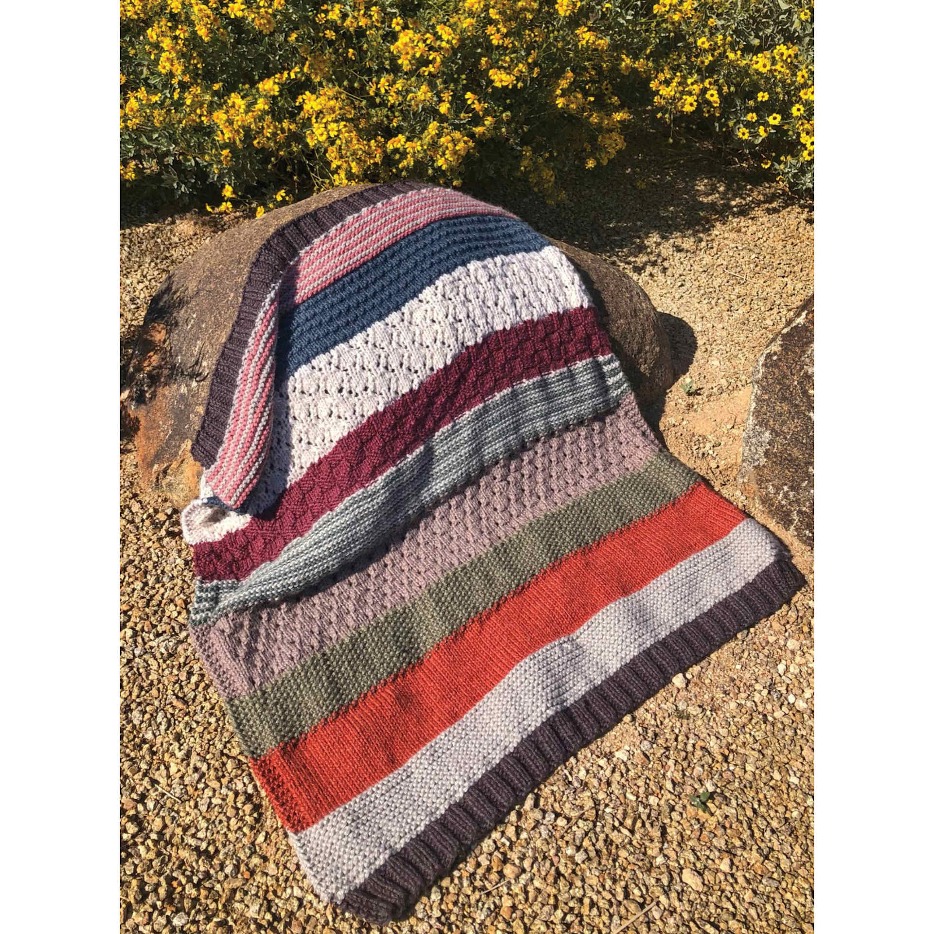 Lion Brand Re-Spun Thick & Quick Yarn - finished blanket example