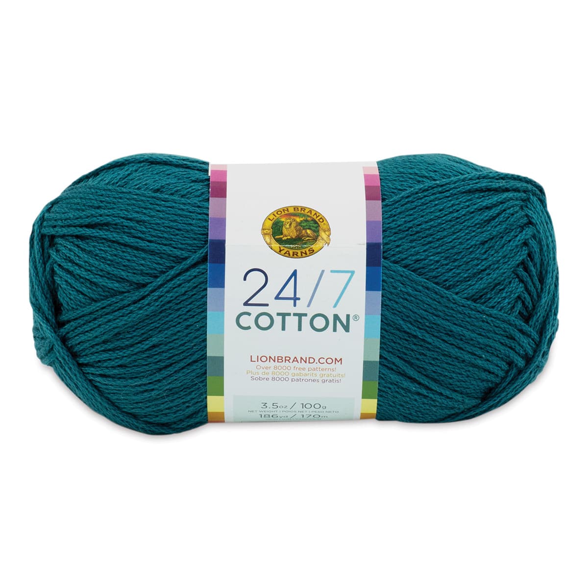 Lion Brand 24/7 Cotton Yarn - Dragonfly, 186 yards