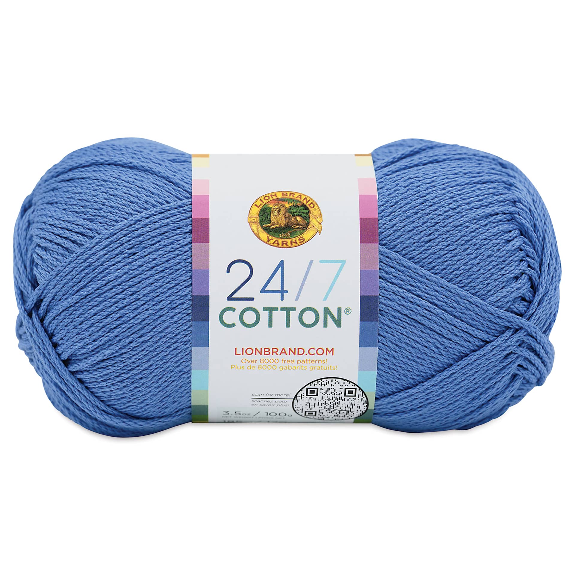 Lion Brand 24/7 Cotton Yarn - Riviera, 186 yards
