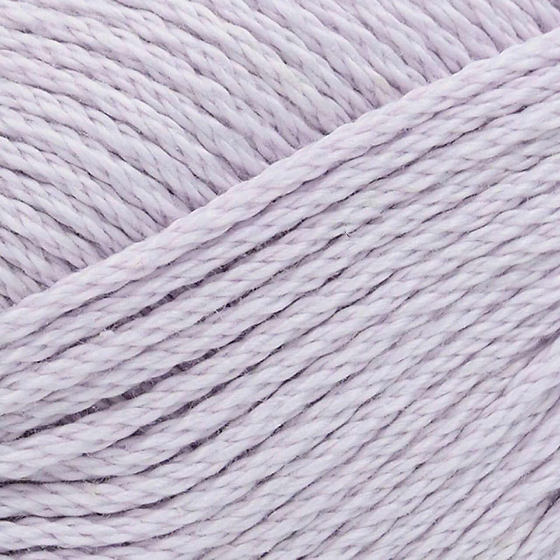 Lion Brand 24/7 Cotton Yarn - Wisteria, 186 yards close up to show texture