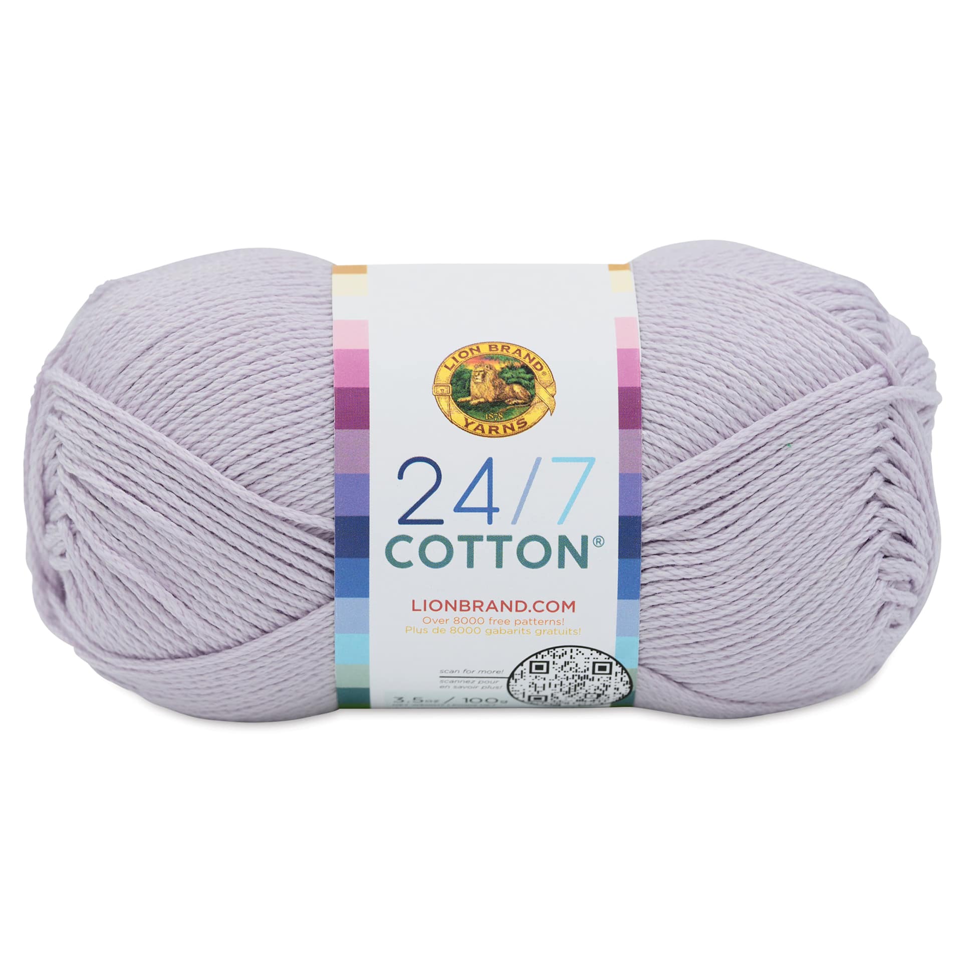 Lion Brand 24/7 Cotton Yarn - Wisteria, 186 yards