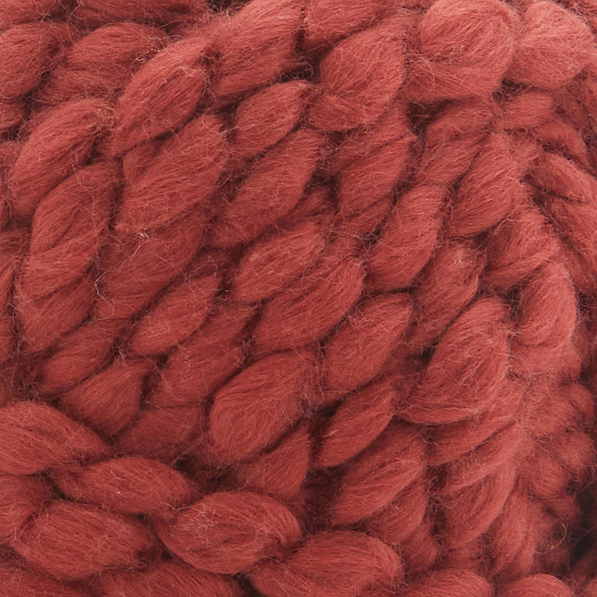 Premier Yarn Chunky Cotton Yarn - Terracotta, 50 yards (Close-up of yarn)