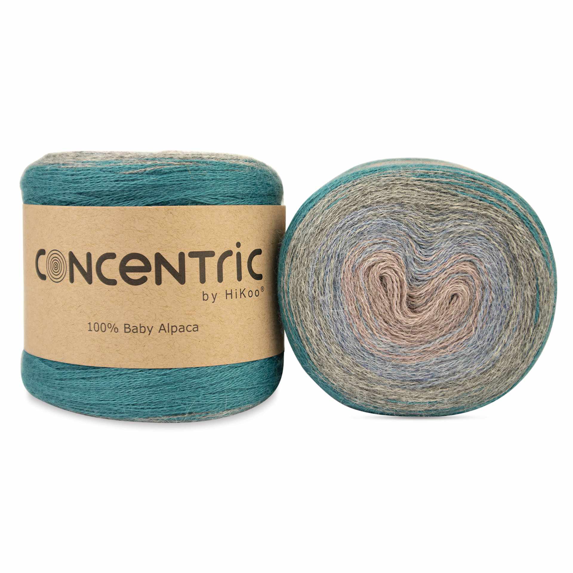 HiKoo Concentric Yarn - Pastel Pop, 437 yards