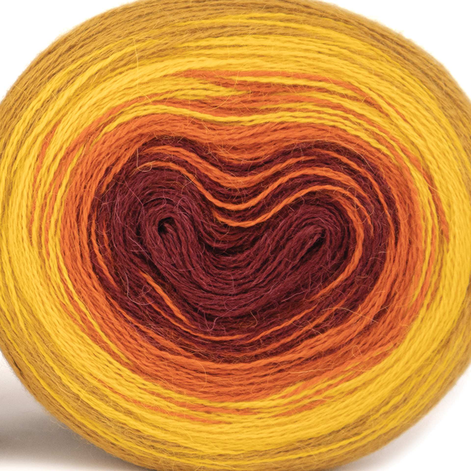 HiKoo Concentric Yarn - Harvest, 437 yards close up to show texture