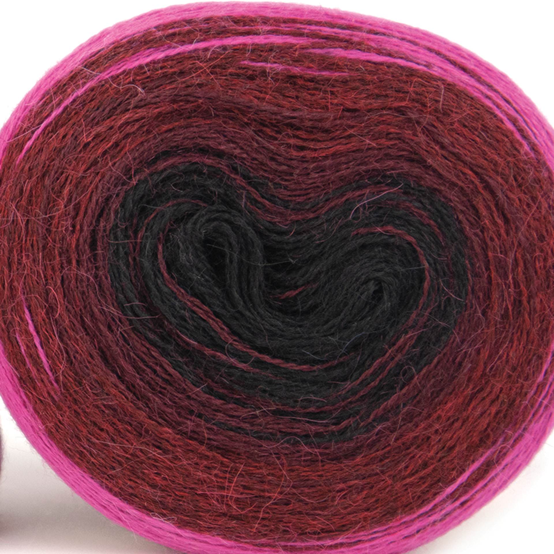 HiKoo Concentric Yarn - Passion Pop, 437 yards close up to show texture