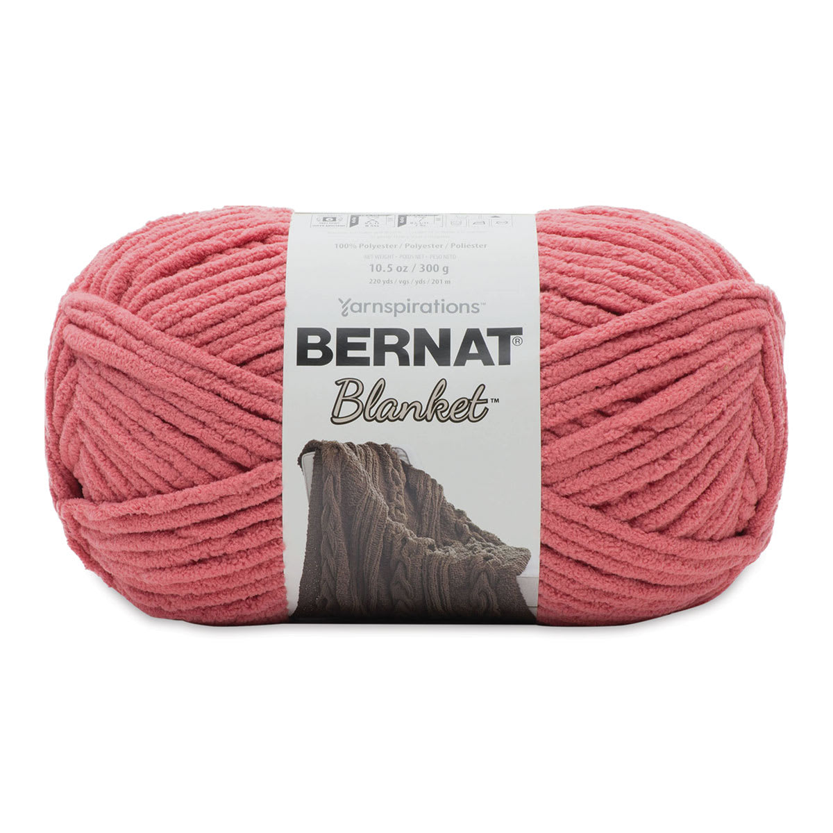 Bernat Blanket Yarn - Terracotta Rose, 220 yards