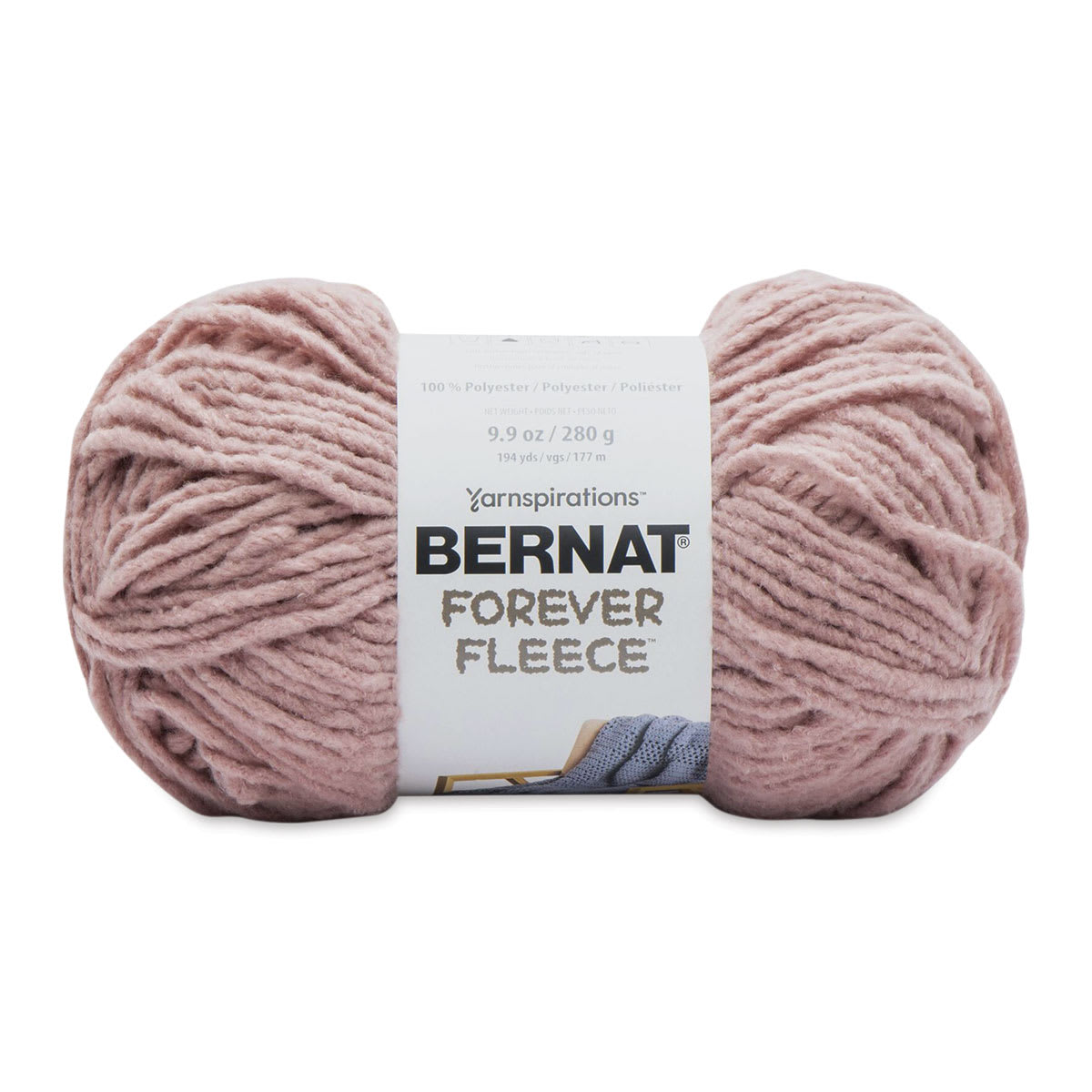 Bernat Forever Fleece Yarn - Rose Hip, 194 yards