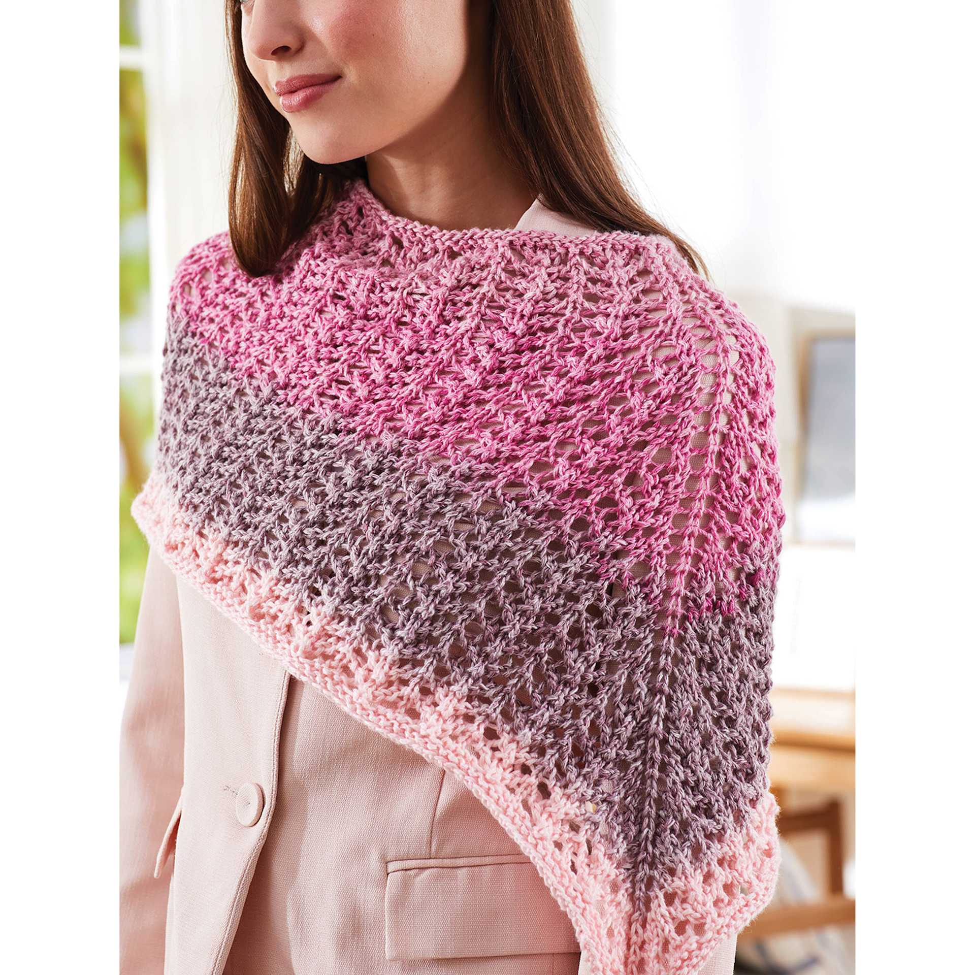 Premier Yarn Momenti Yarn (a finished shawl knitted with Sweet Pea)