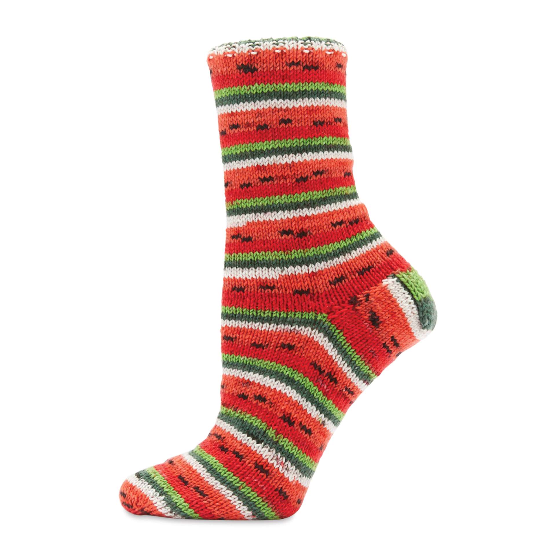 Premier Yarn Fruits Yarn - Watermelon (sock made with this yarn)