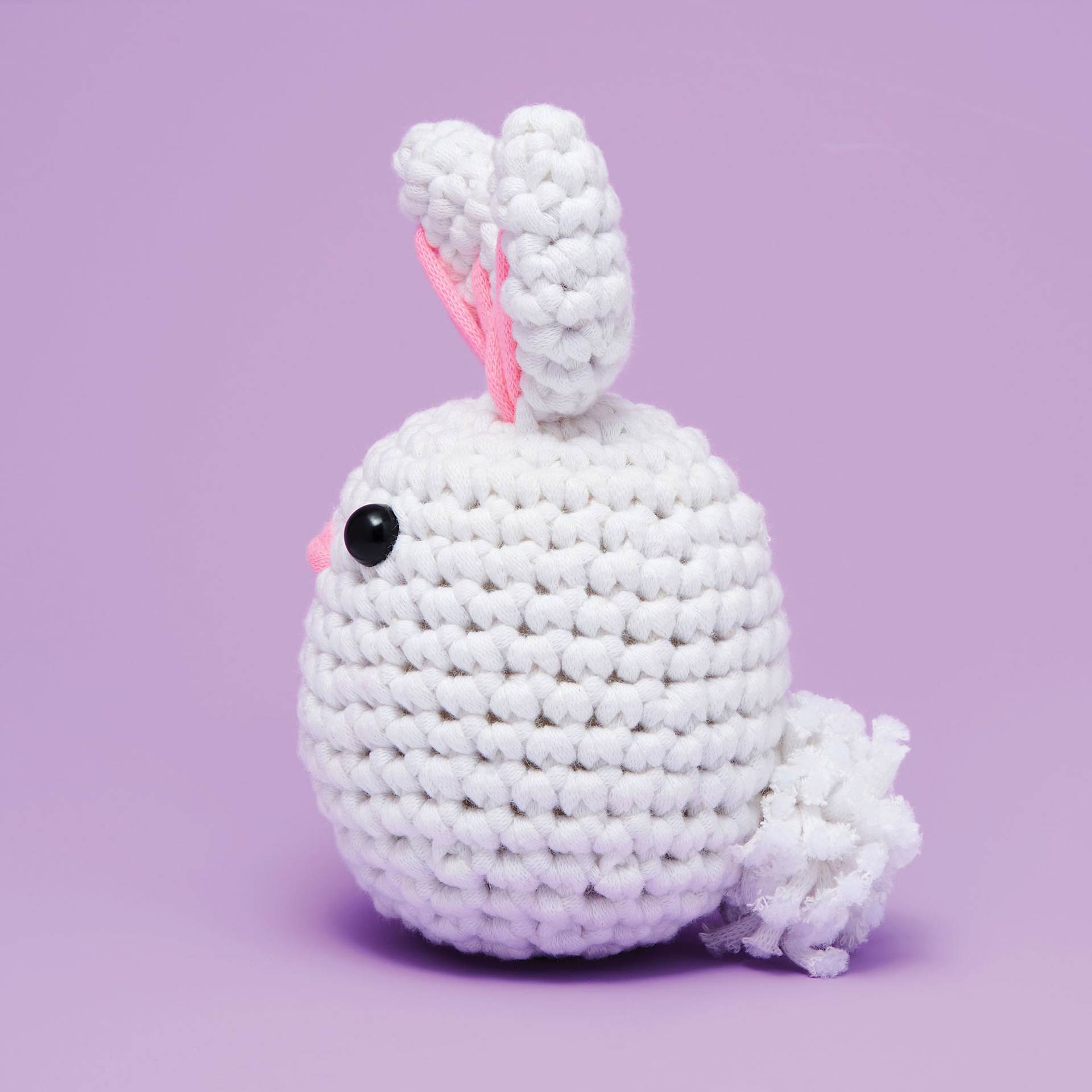 The Woobles Beginner Crochet Amigurumi Kit - Bunny, side
