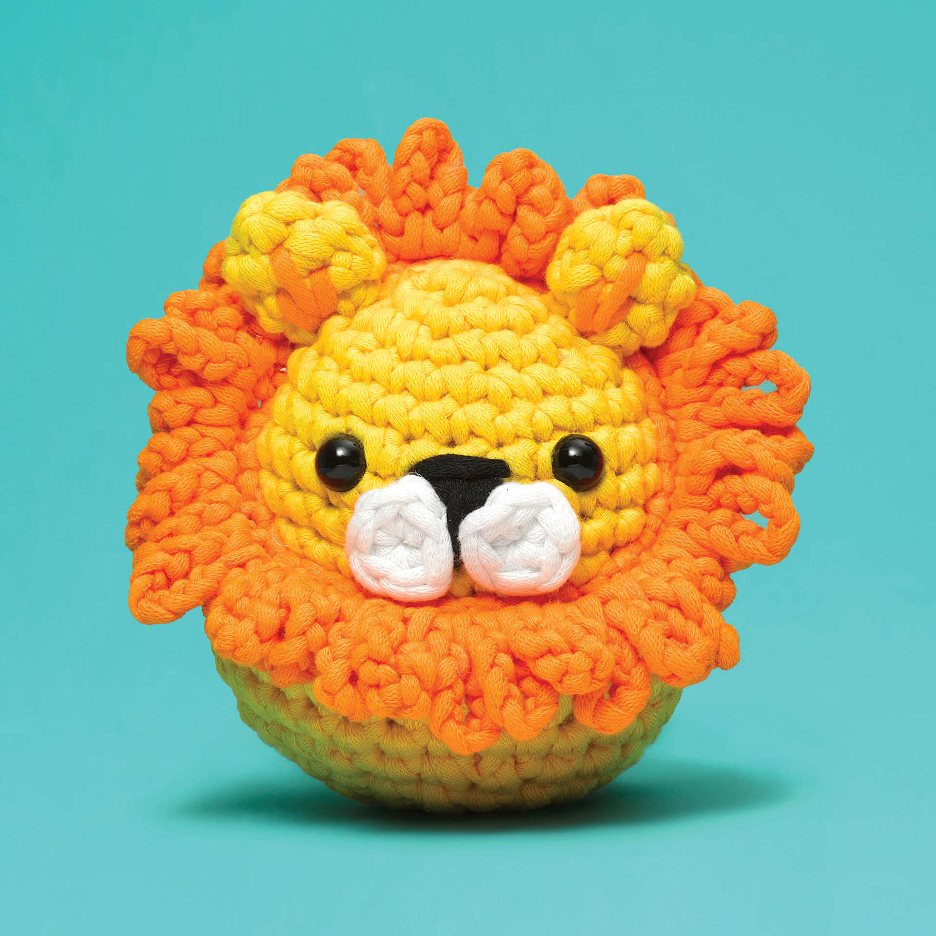 The Woobles Beginner Crochet Amigurumi Kit - Lion, front