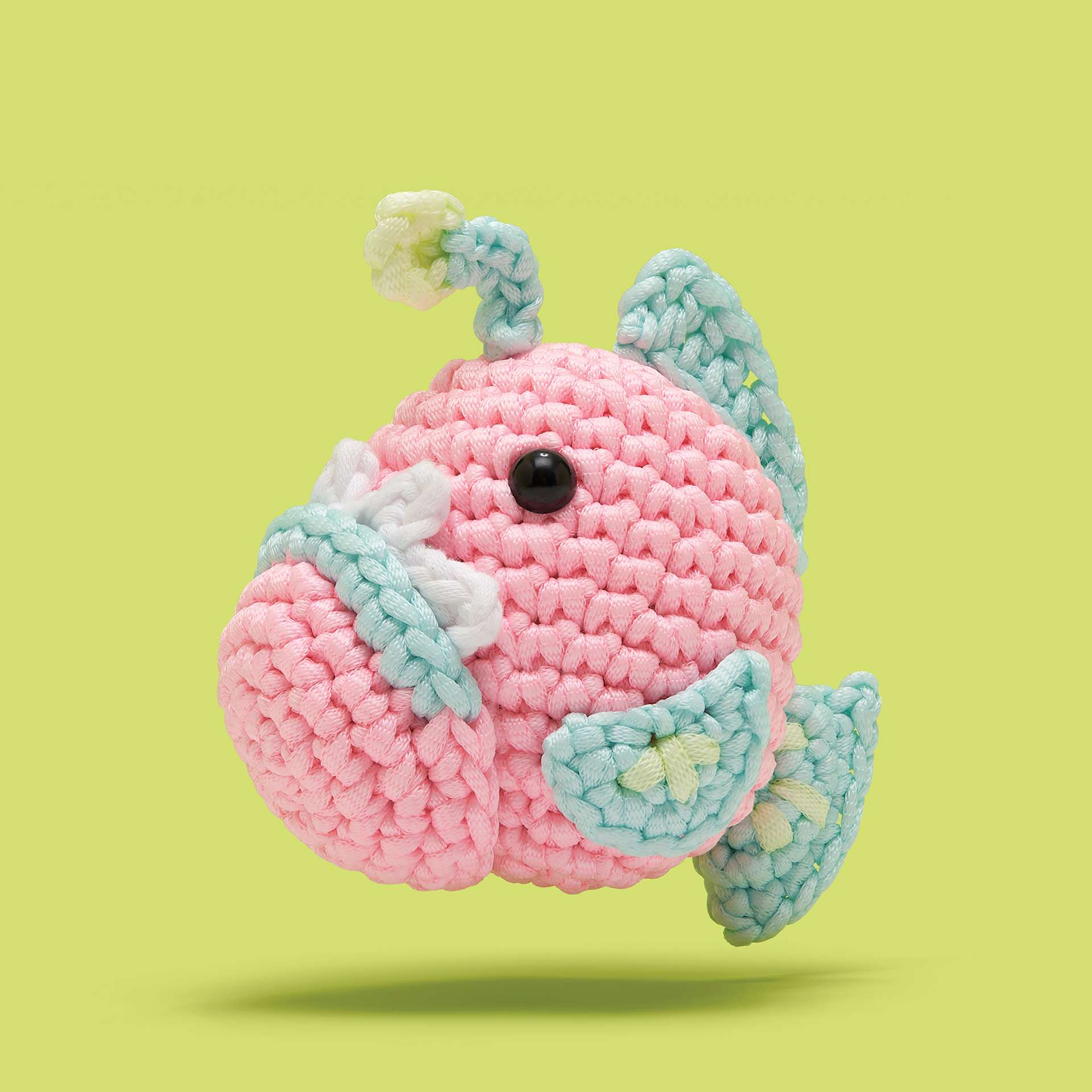 The Woobles Beginner Crochet Amigurumi Kit - Poe the Angler Fish