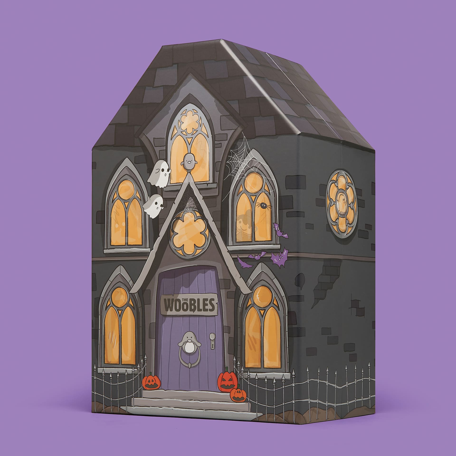 The Woobles Woobly Haunted House Collectors Box - house, at an angle