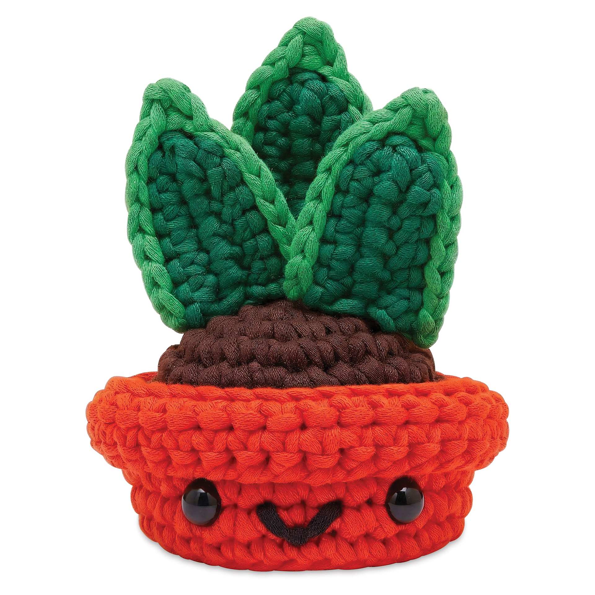 The Woobles Beginner Crochet Amigurumi Kit - Otis the Snake Plant