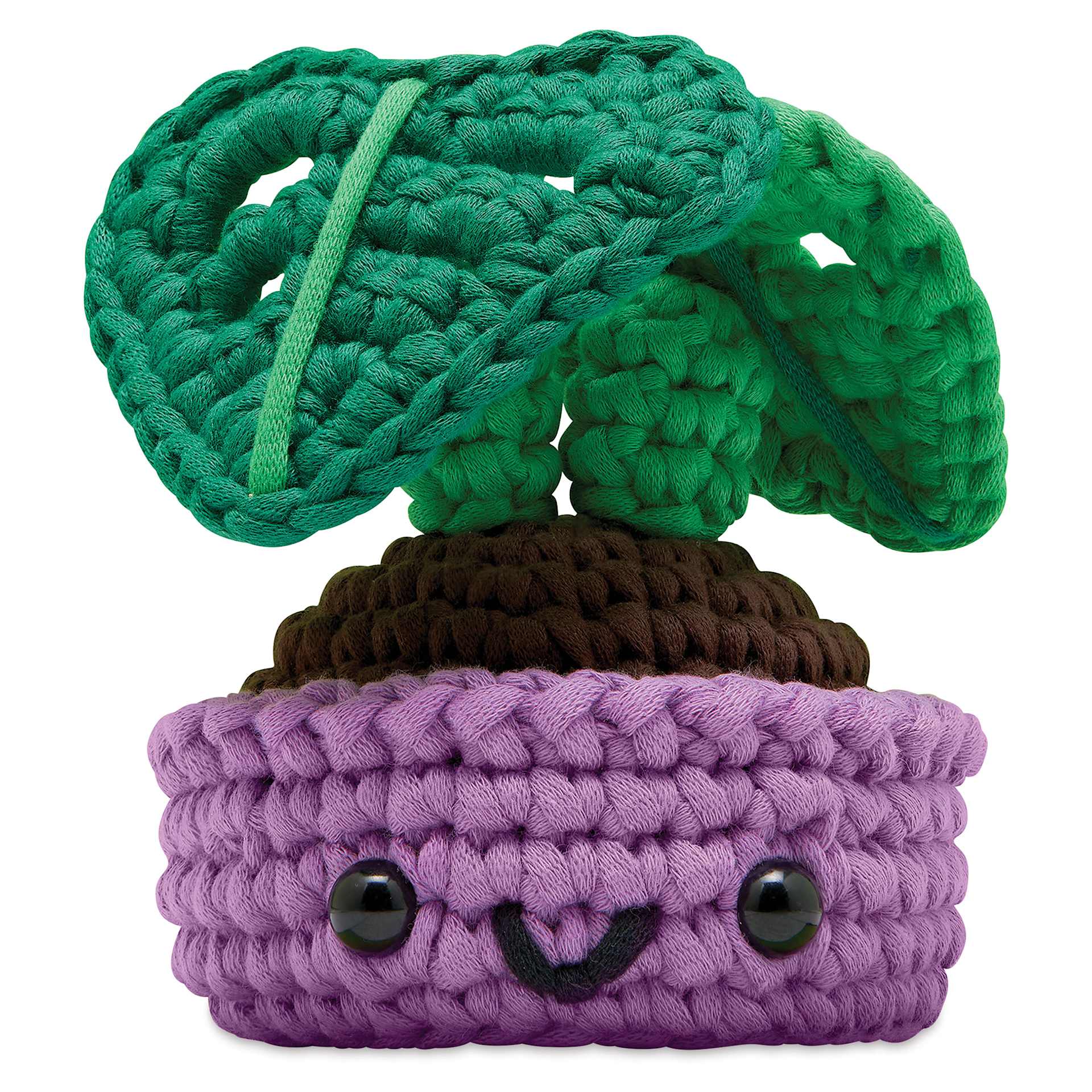 The Woobles Beginner Crochet Amigurumi Kit - Ophelia the Monstera