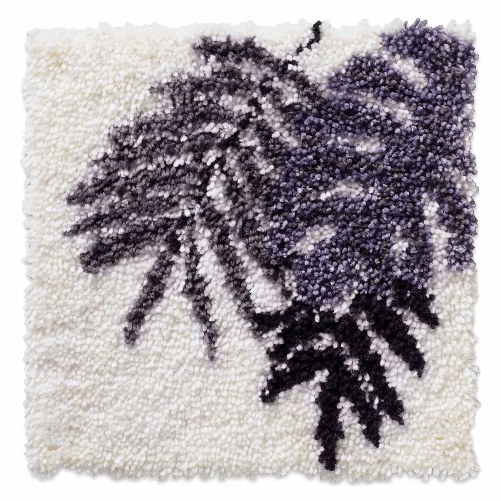 Leisure Arts Latch Hook Kit - Leaves, finished project