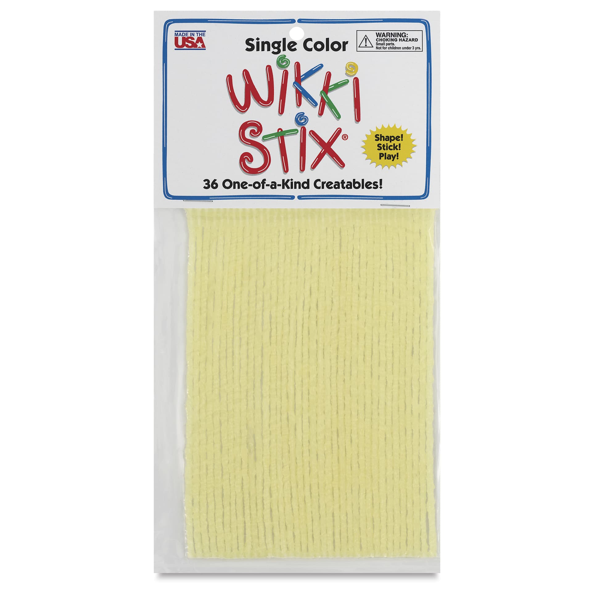 Wikki Stix - Pkg of 36, White, 6" - front of packaging