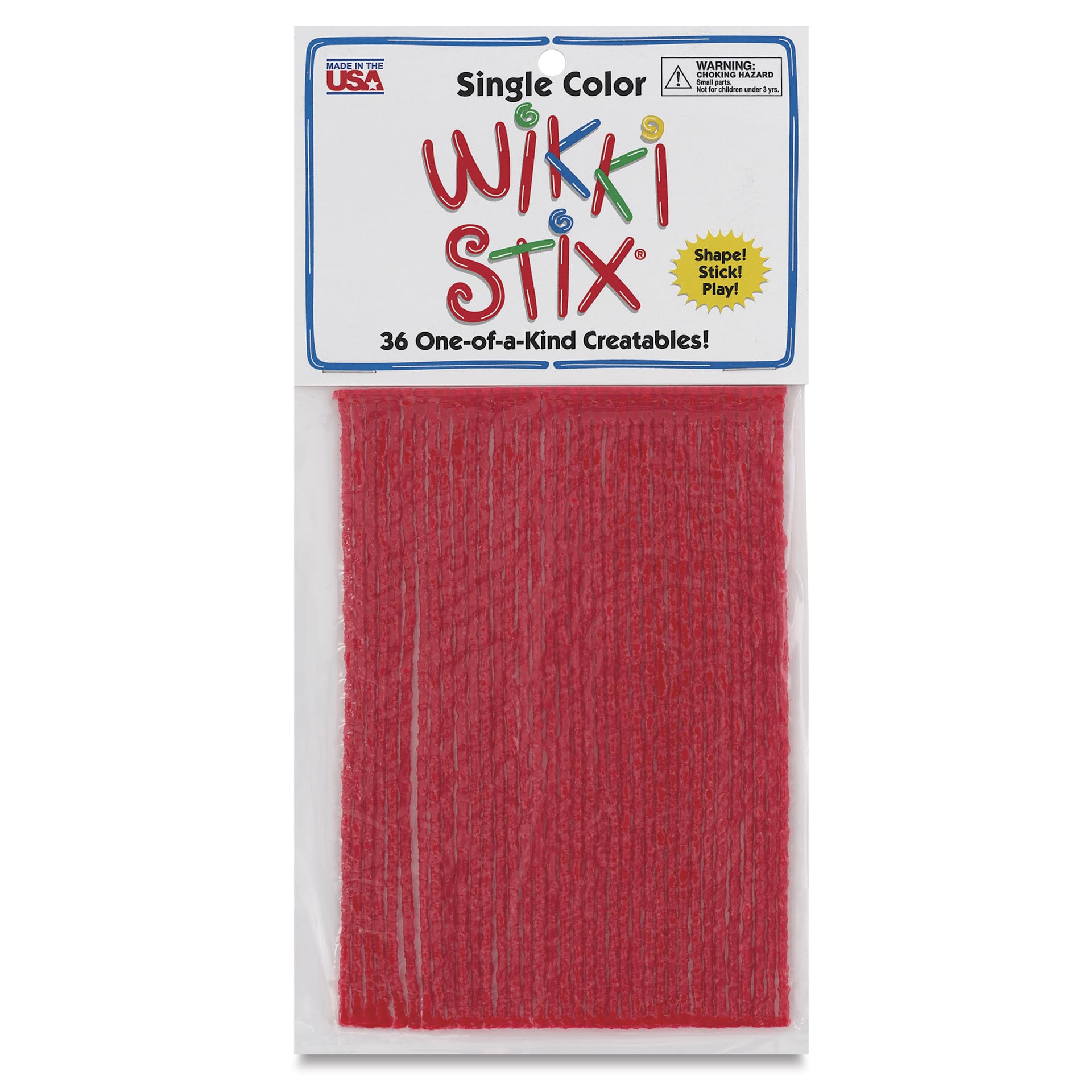Wikki Stix - Pkg of 36, Red, 6" - front of packaging