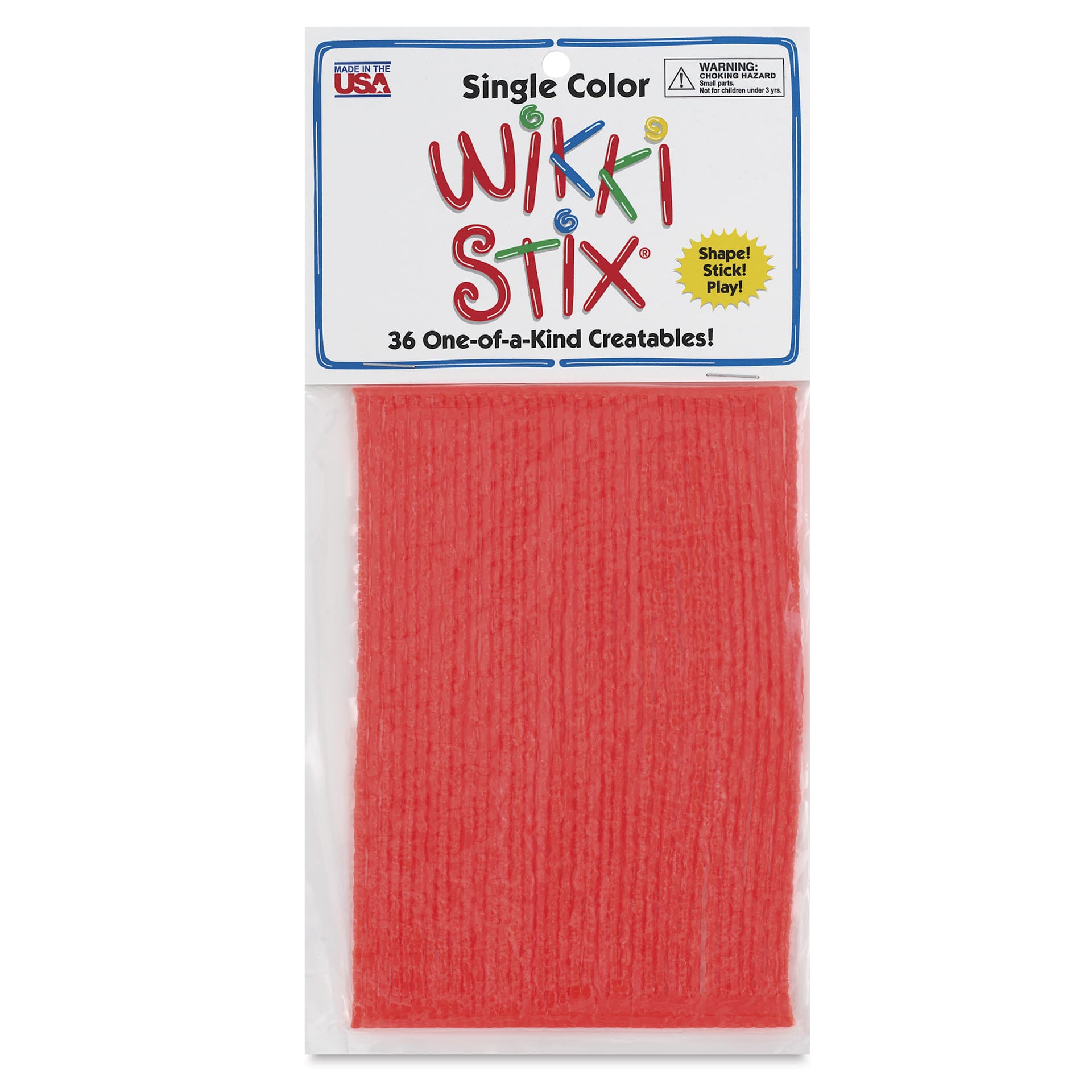 Wikki Stix - Pkg of 36, Orange, 6" - front of packaging