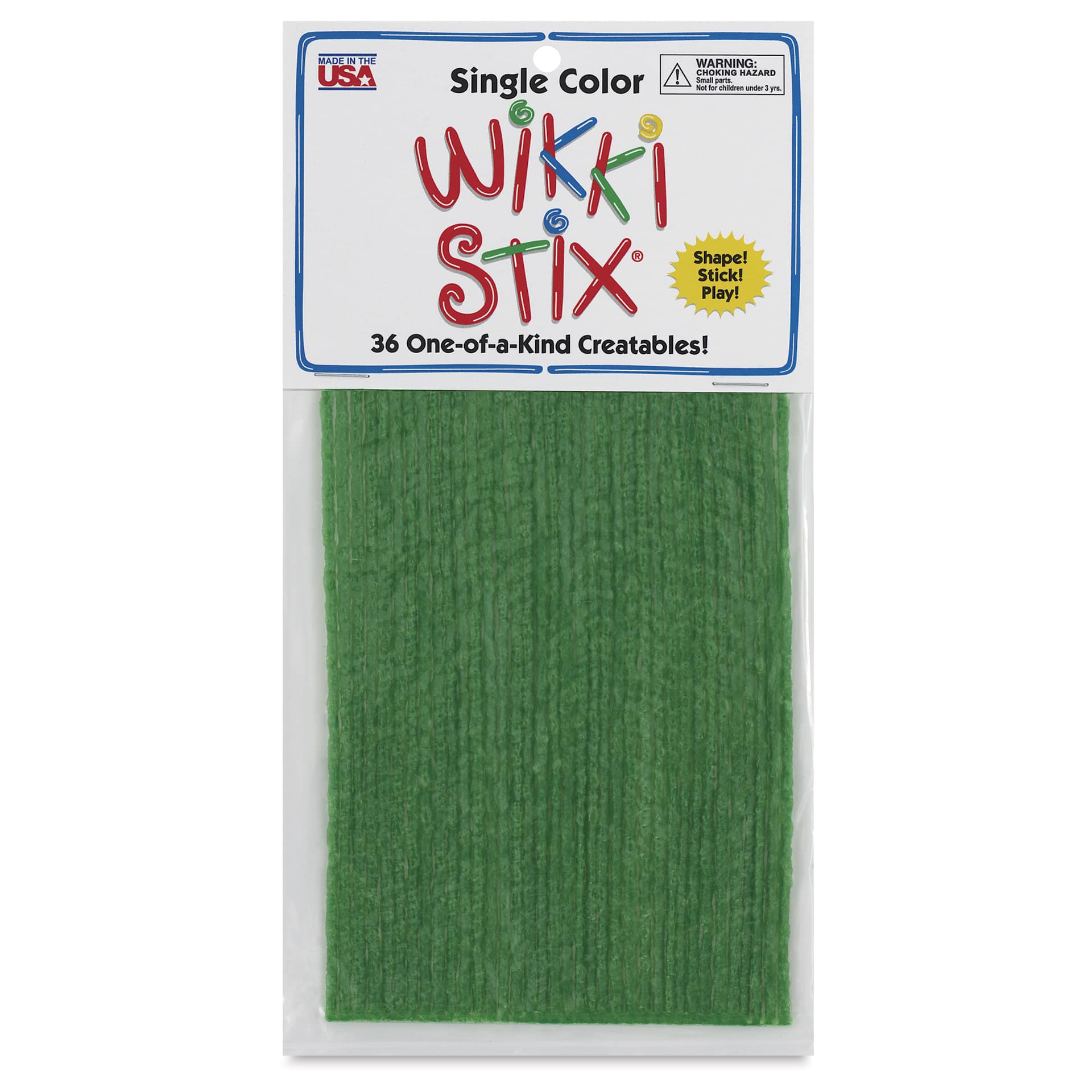 Wikki Stix - Pkg of 36, Lime Green, 6" - front of packaging