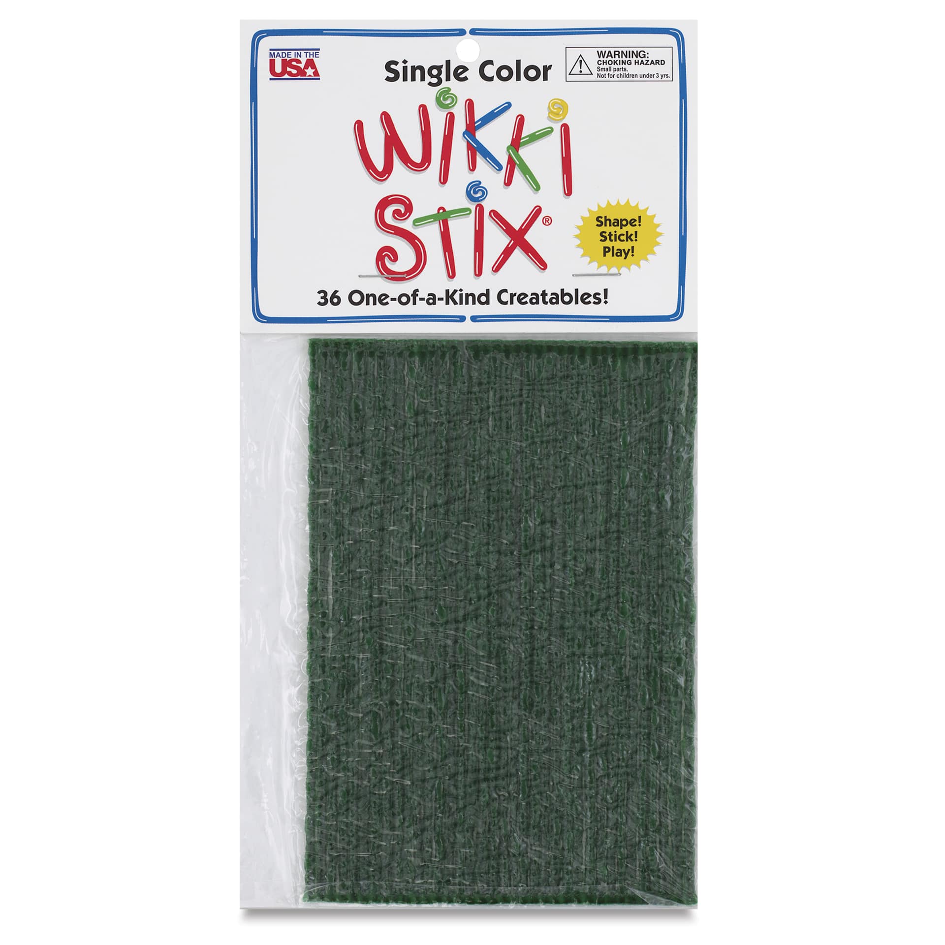 Wikki Stix - Pkg of 36, Forest Green, 6" - front of packaging