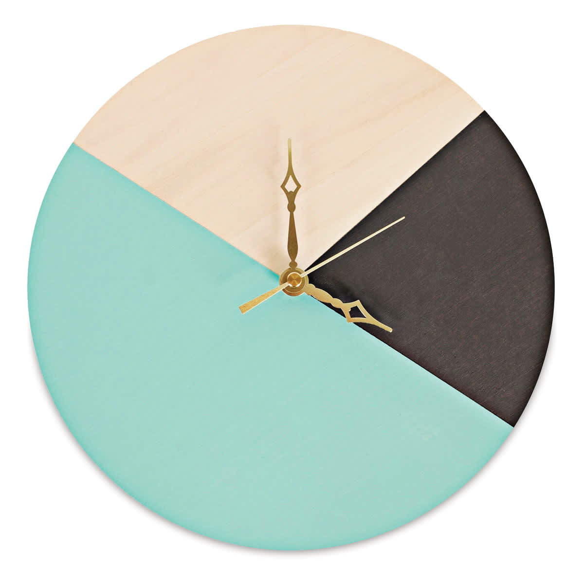 Walnut Hollow 3-Piece Clock Movement Kit - For 1/4" Surface finished project example