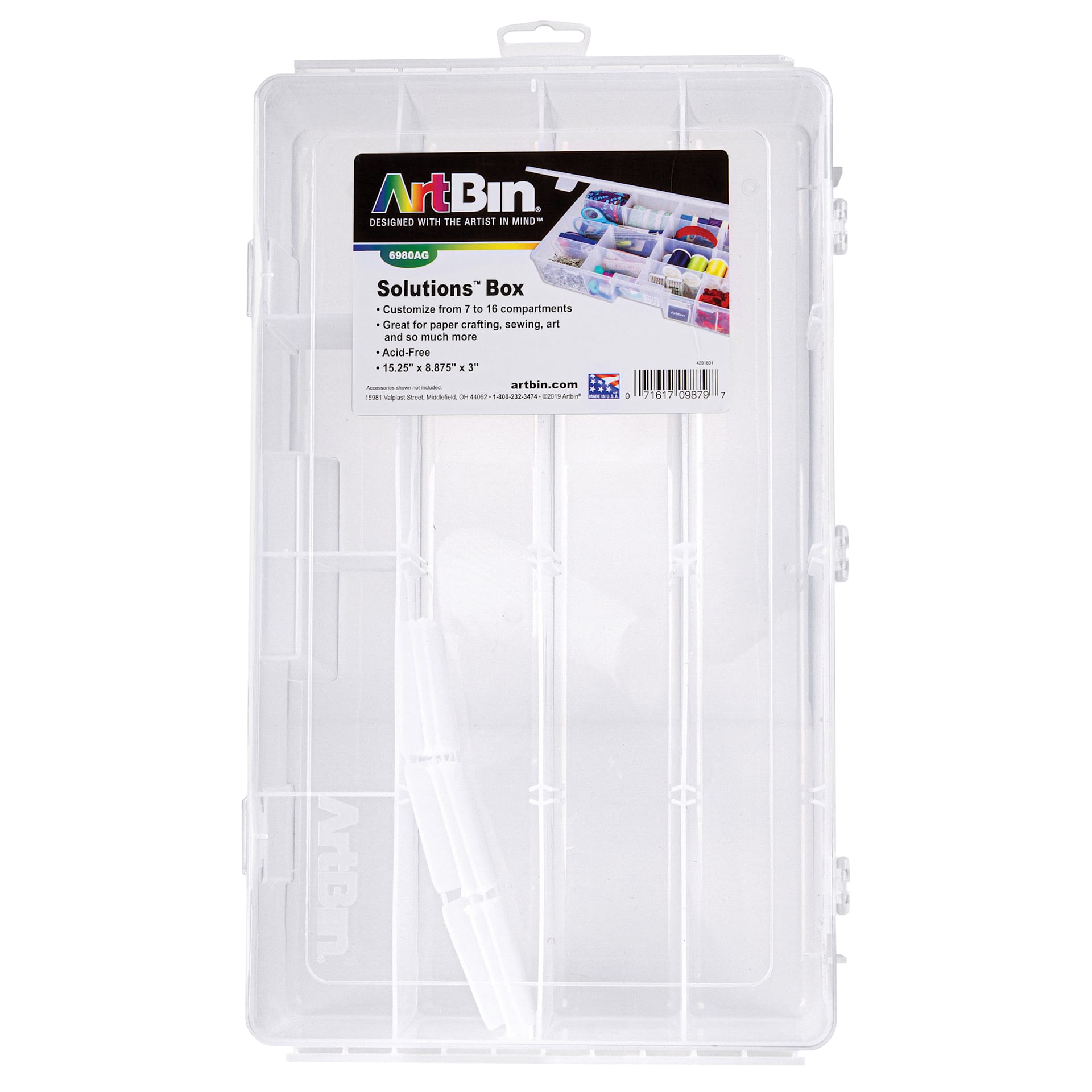 ArtBin Solutions Box - 15-1/4" x 8-7/8" x 3", label