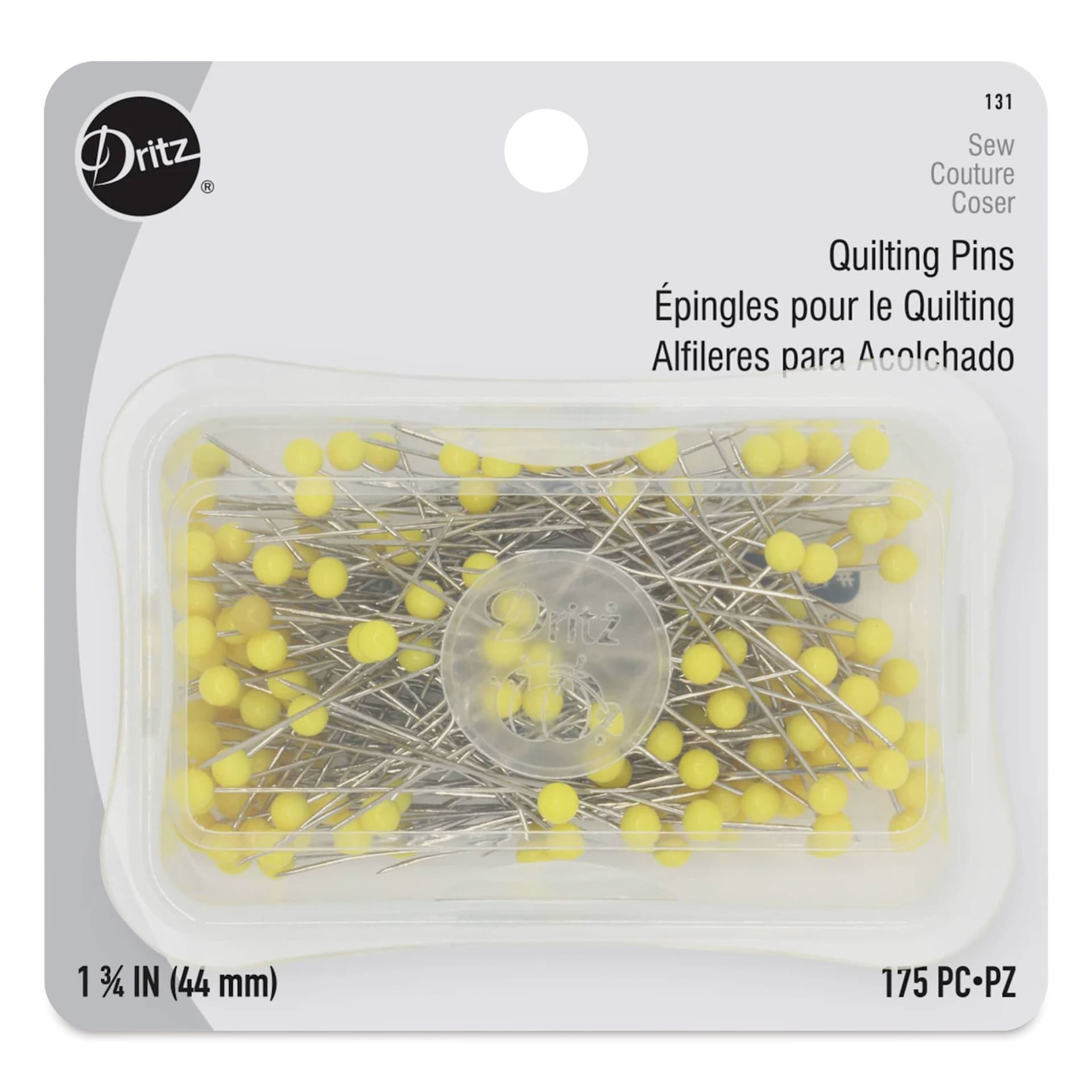 Dritz Quilting Pins - Pkg of 175 - front of packaging