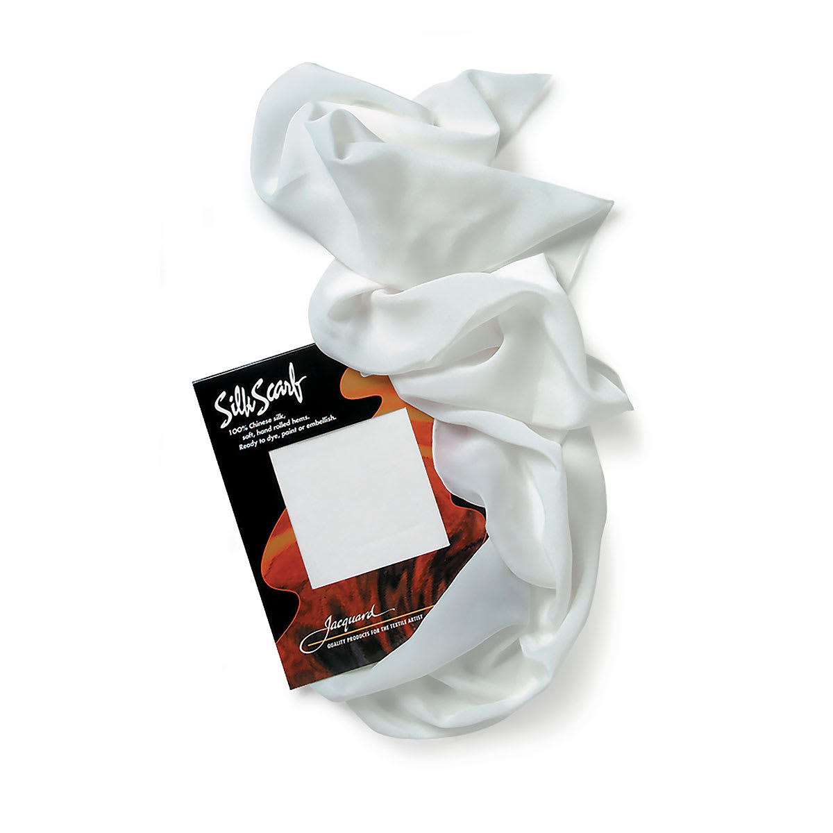Jacquard Silk Scarf - 22" x 22", 8 mm
