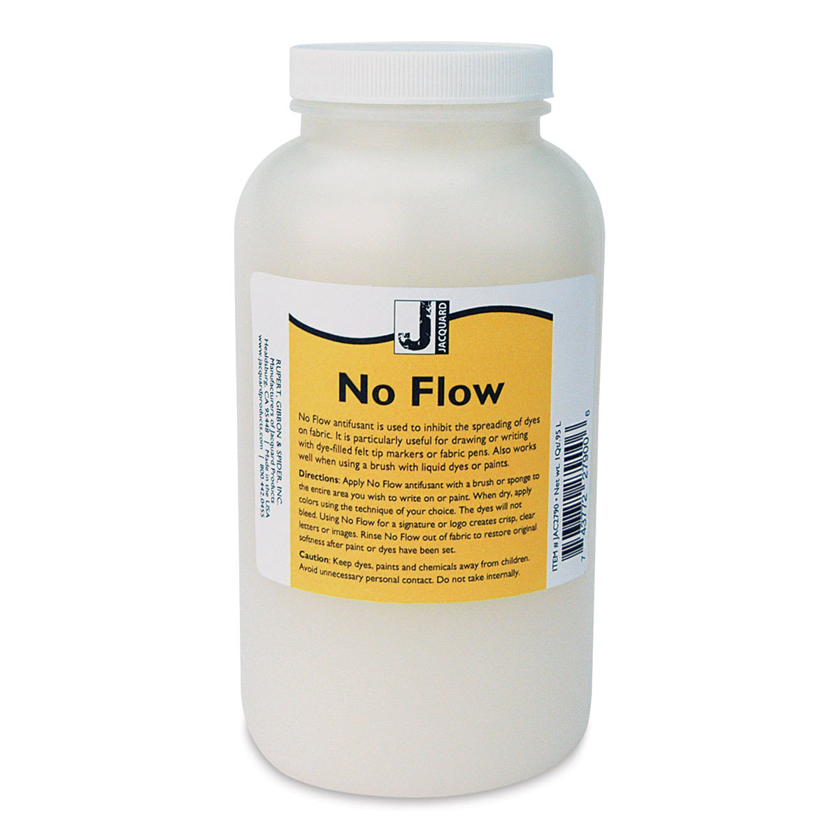 Jacquard No Flow - Front of 32 oz bottle
