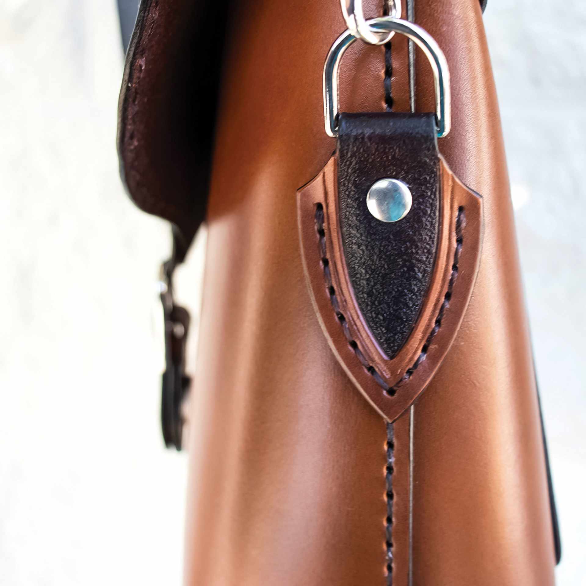 Realeather Waxed Thread - 2/3 oz, Approx 25 yd, Brown, keychain ornament