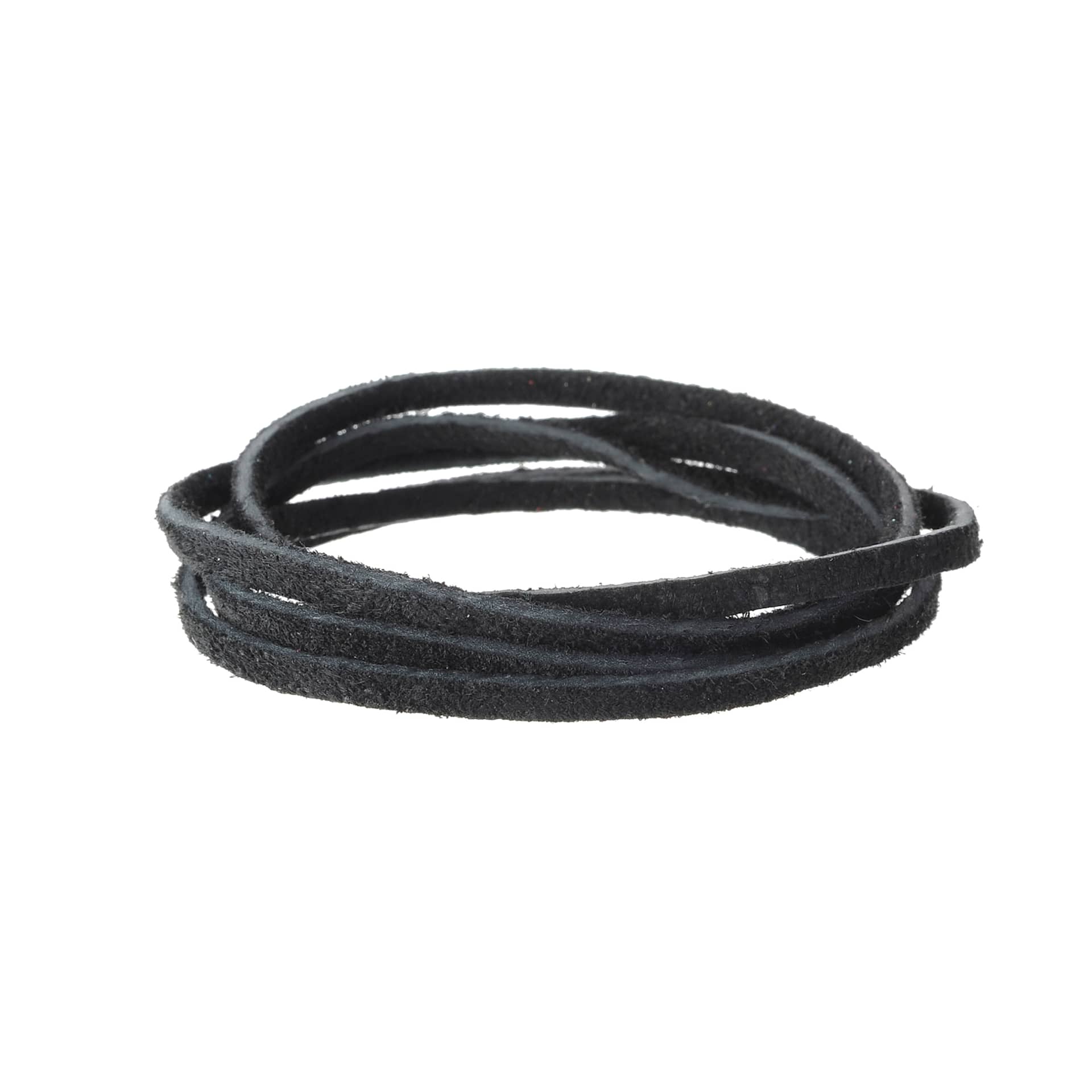 Realeather Suede Lace - 1/8" x 24 ft, Black
