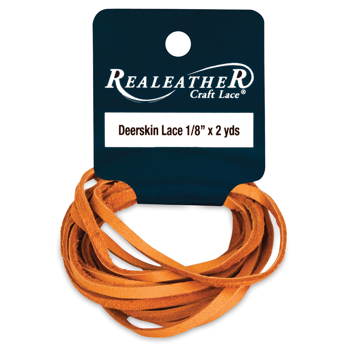 Realeather Deerskin Lace - 1/8" x 6 ft, Gold