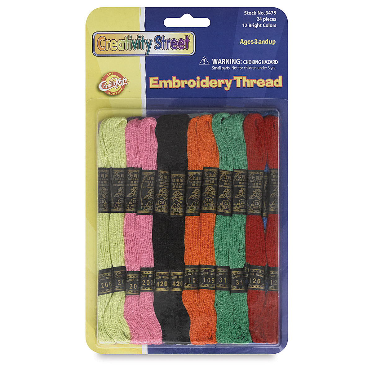 Creativity Street Embroidery Floss Set - front of package shown