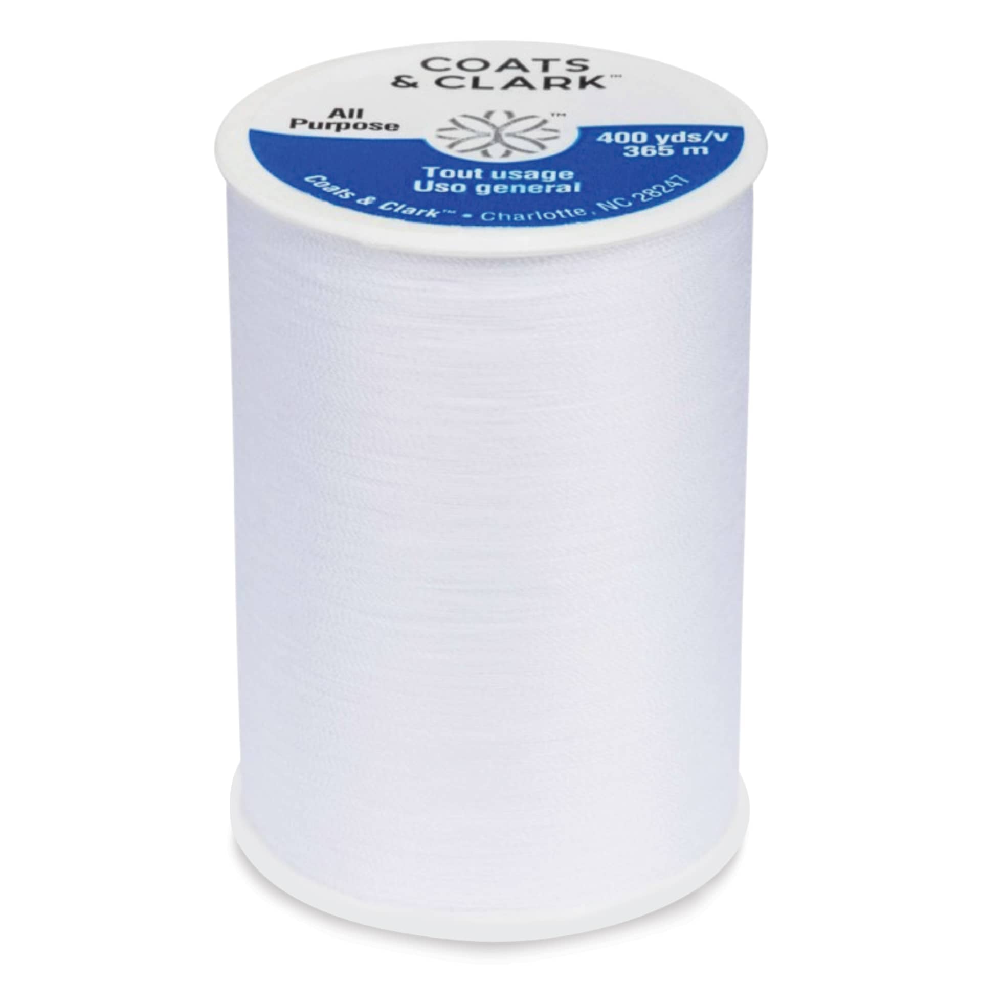 Coats & Clark All-Purpose Thread - White, 400 yds