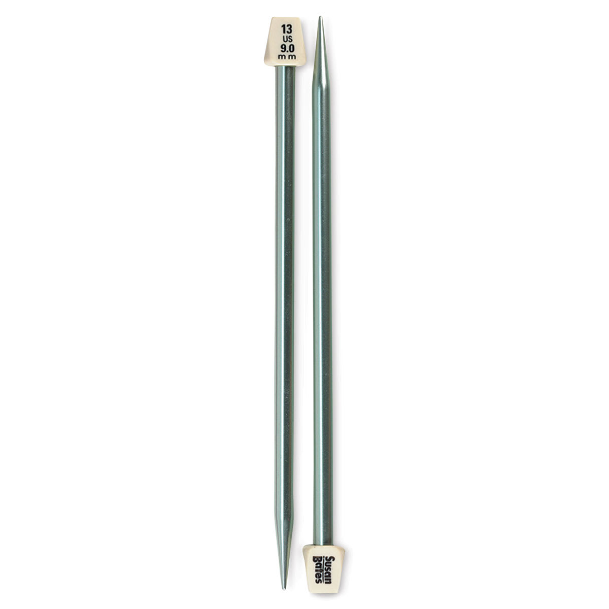 Susan Bates Silvalume Single Point Knitting Needles - Pkg of 2, 10", Size 13