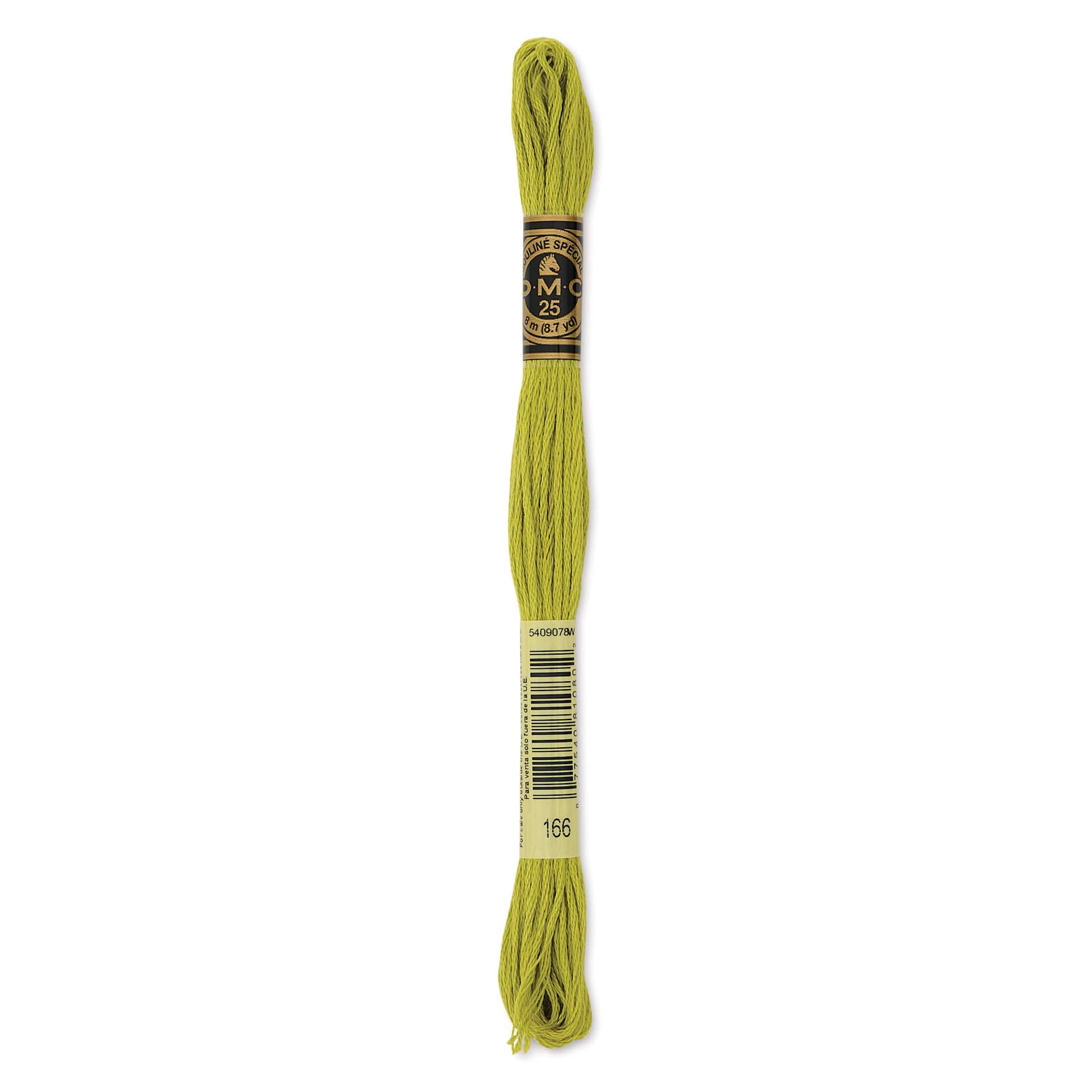 DMC Cotton Embroidery Floss - Medium Light Moss Green, 8-3/4 yards
