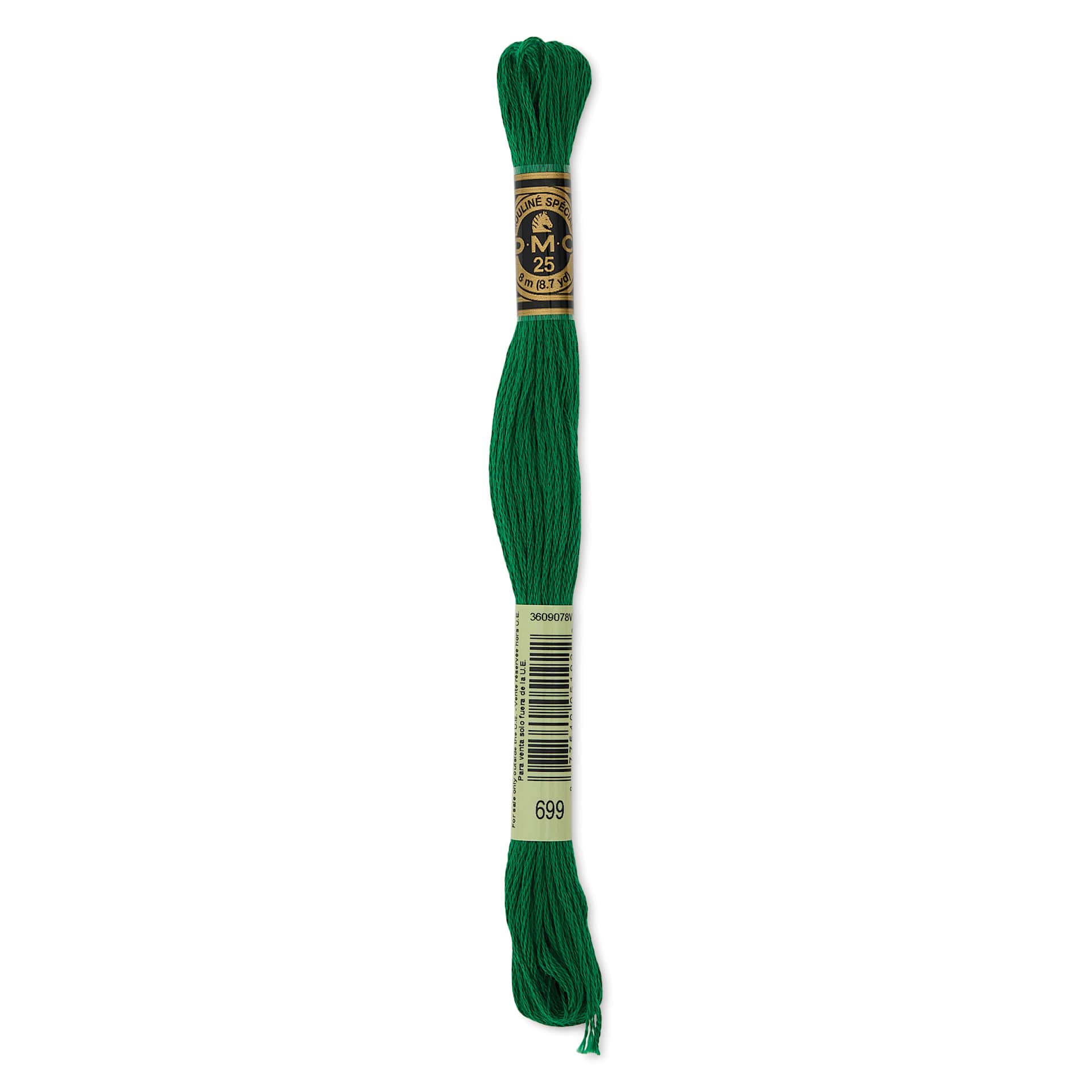 DMC Cotton Embroidery Floss - Green, 8-3/4 yards