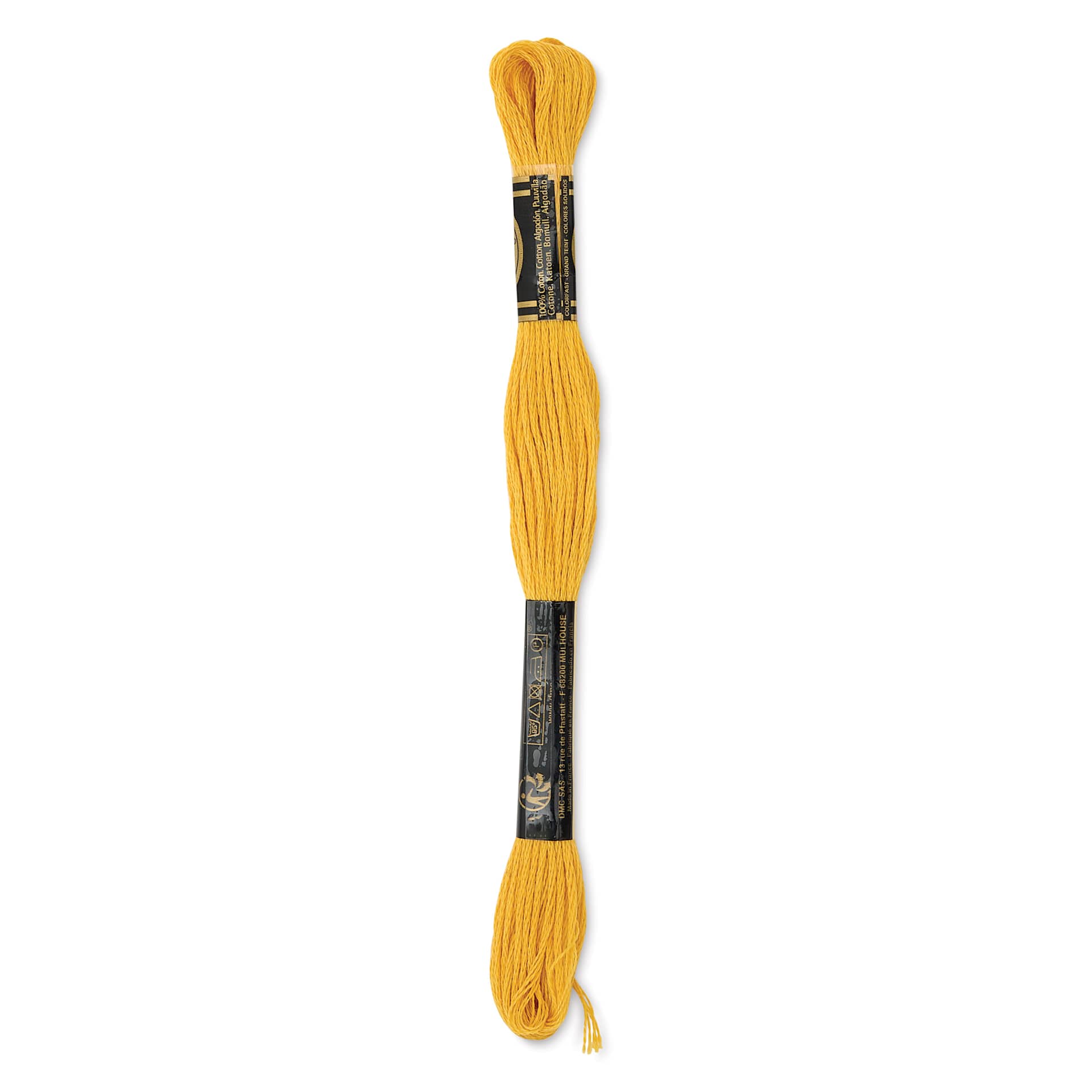 DMC Cotton Embroidery Floss - Topaz, 8-3/4 yards showing back of packaging