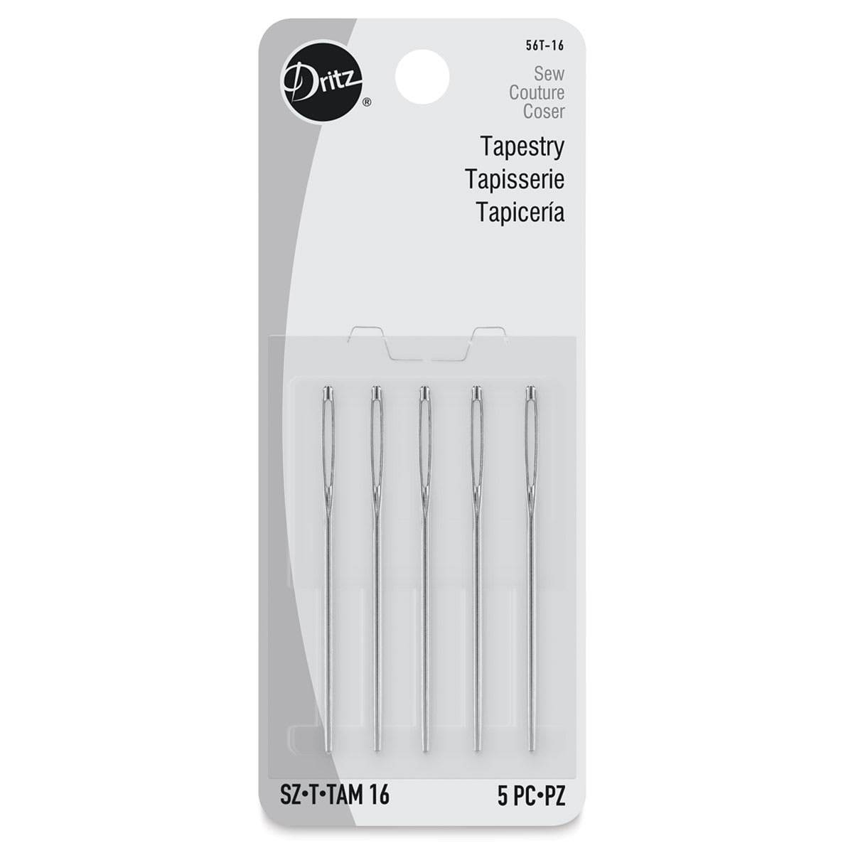 Dritz Tapestry Needles - Size 16, Package of 5 (In packaging)