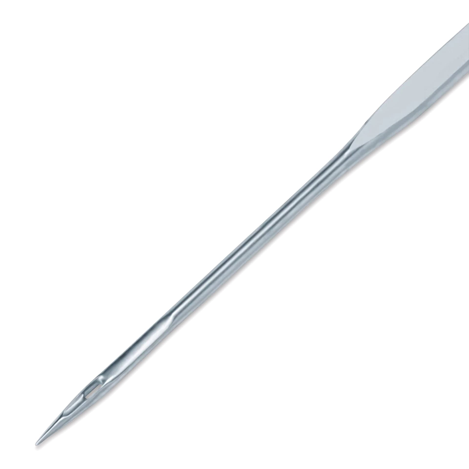 Dritz Ball Point Machine Needles - Size 16, Pkg of 4 close-up of needle